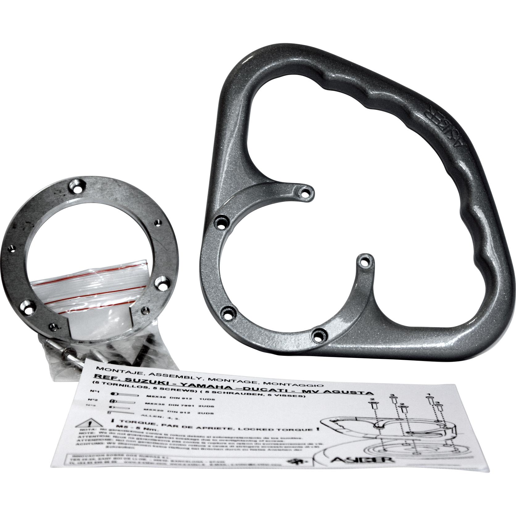 DuoDrive Beifahrerhaltegriff 3 Schrauben SK 01 S silber - Motorradteile & Ersatzteile - Lenker, Griffe & Hebel