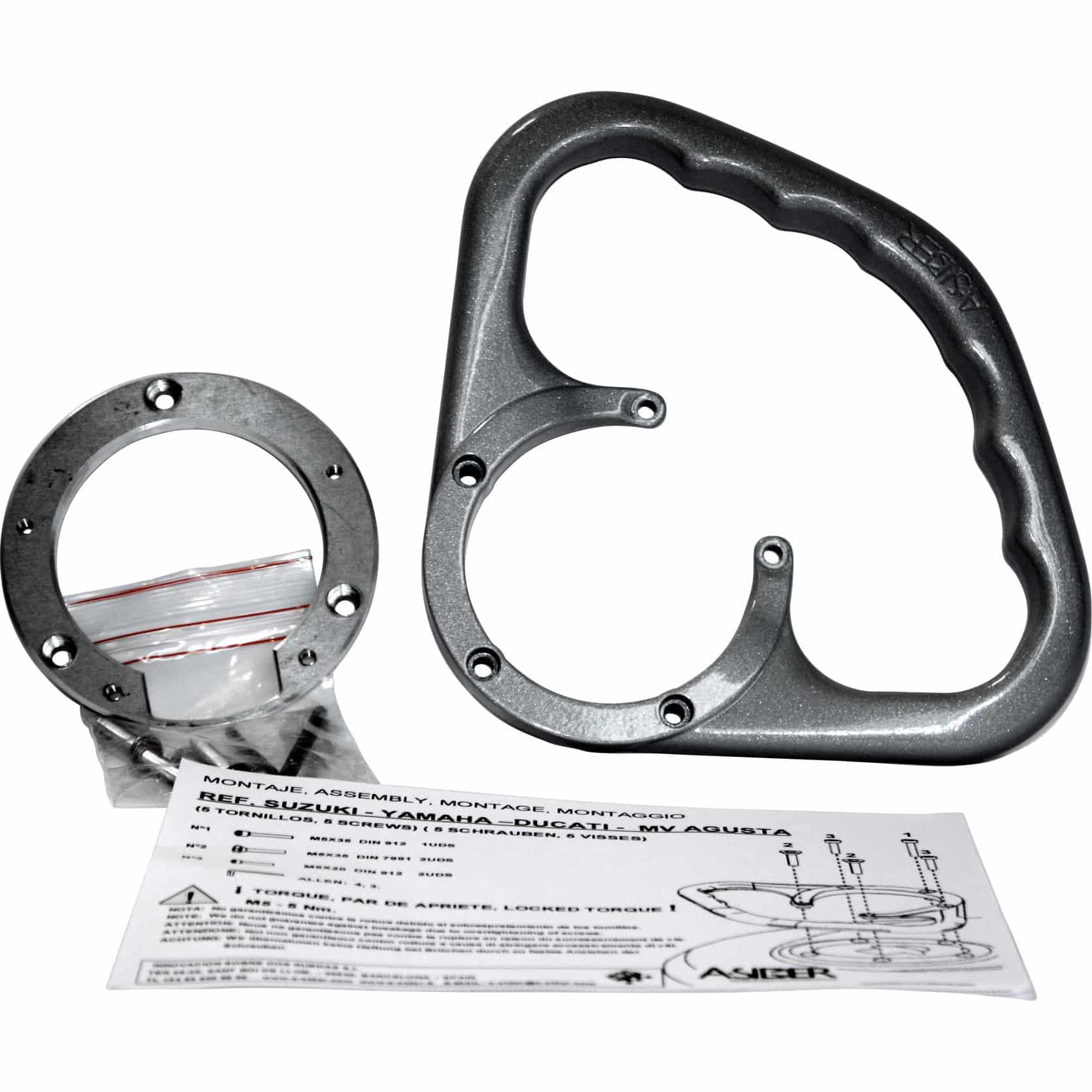 DuoDrive Beifahrerhaltegriff 3 Schrauben SK 01 S silber - Motorradteile & Ersatzteile - Lenker, Griffe & Hebel