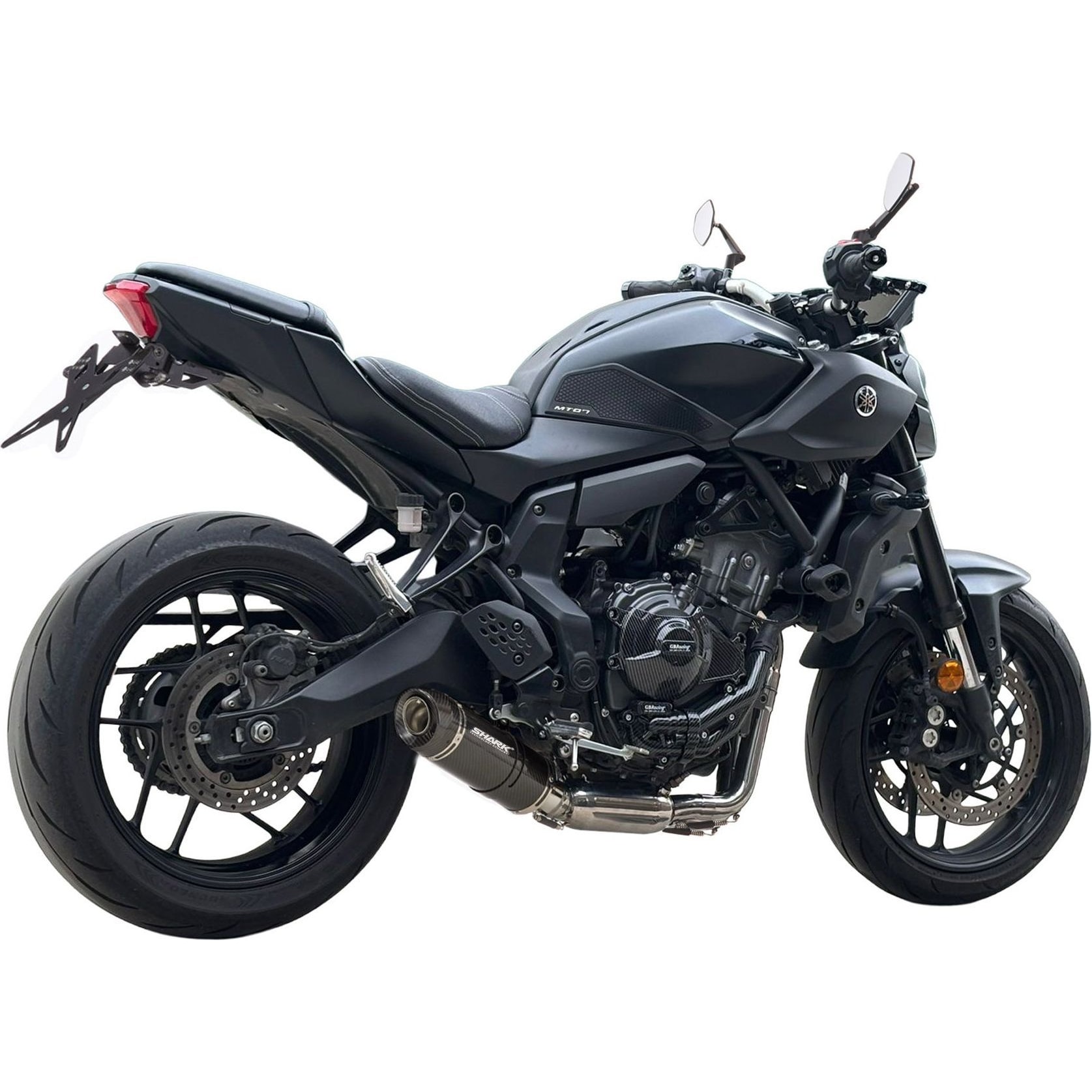 Shark exhaust Auspuff Street GP 2-1 Carbon für Yamaha MT-07/YZF R7 25-/26-
