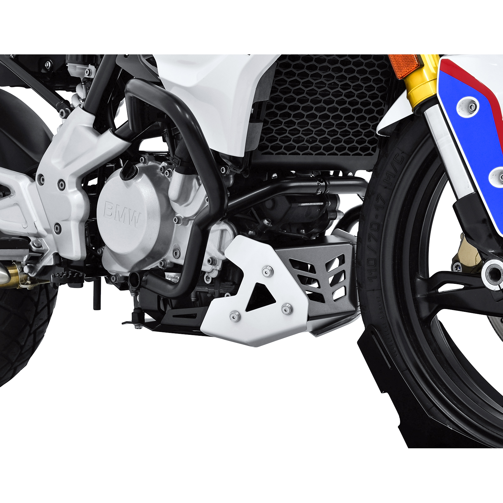 Zieger Motorschutz Alu weiß/schwarz für BMW G 310 R - Motorradteile & Ersatzteile - Verkleidungen & Abdeckungen