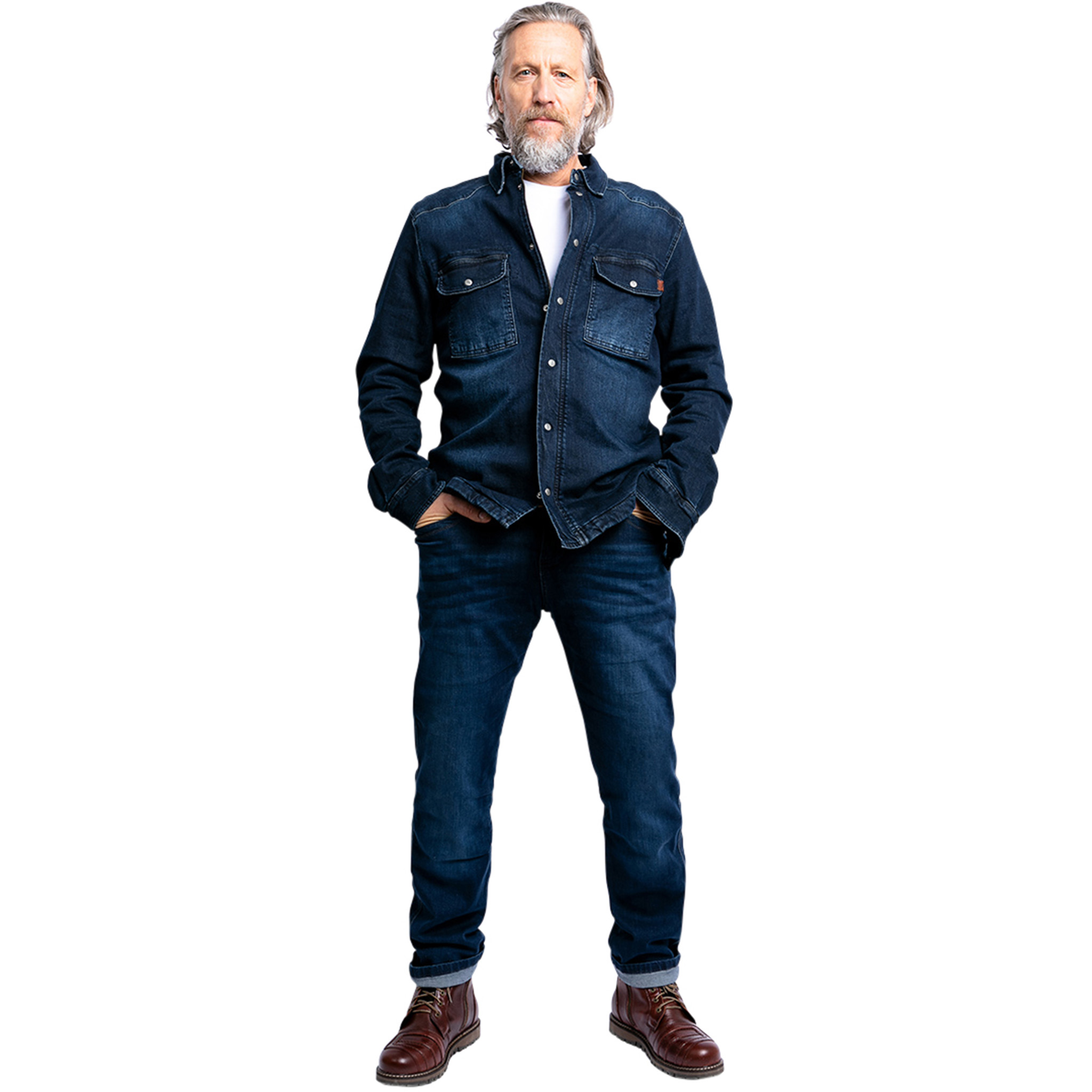 John Doe-Ironhead Mechanix Jeans dark blue used 28/34-2106191999005249