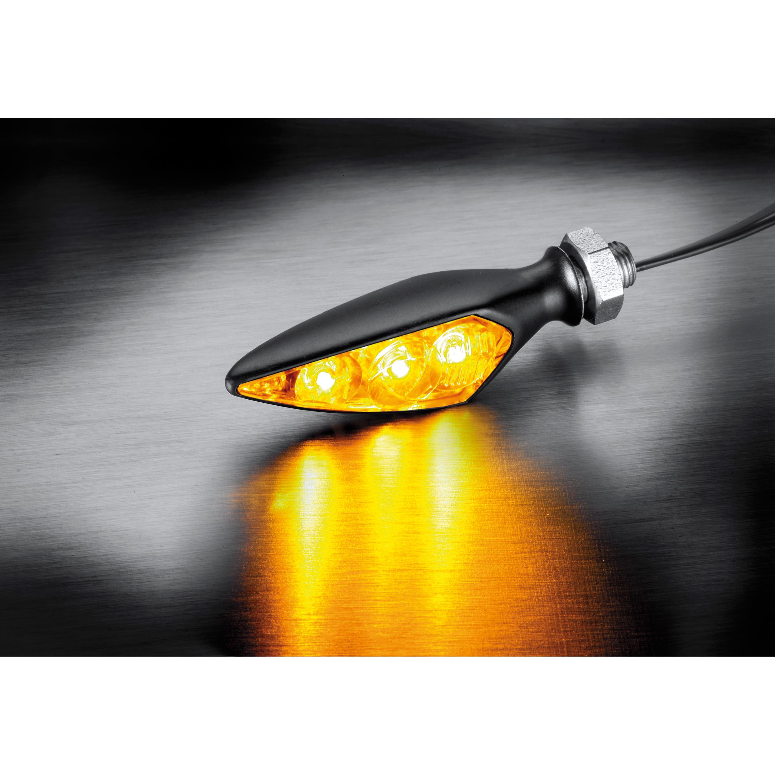 Kellermann-LED Metall Blinker M5 Rhombus S Dark-5730751020000001