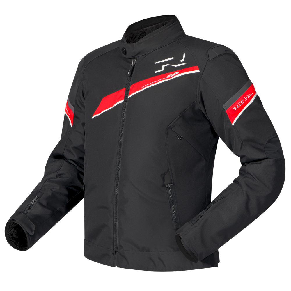 Richa-Gotham 3 WP Damen Textiljacke schwarz/rot M-0000882999033009