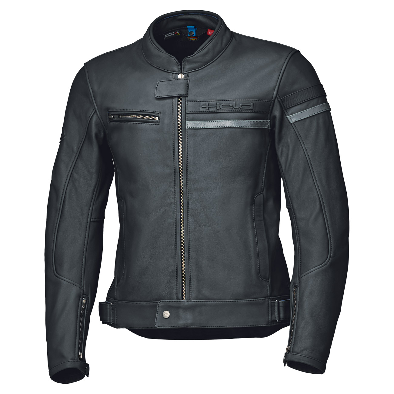 Held-Midway Damen Lederjacke schwarz/grau 38-1006441999048406