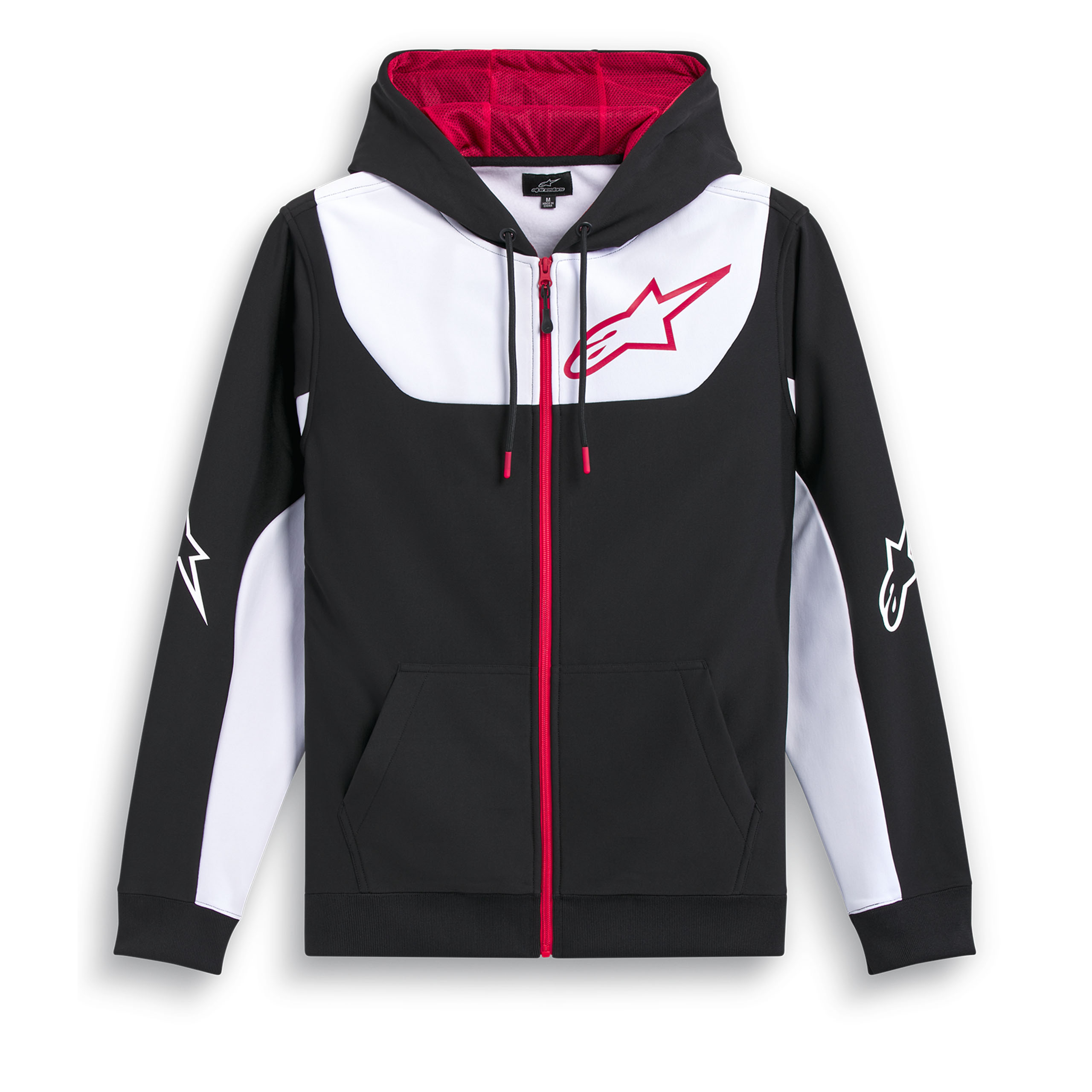 Alpinestars-Sessions V3 Hoodie schwarz/weiß/rot S-0001825003035008