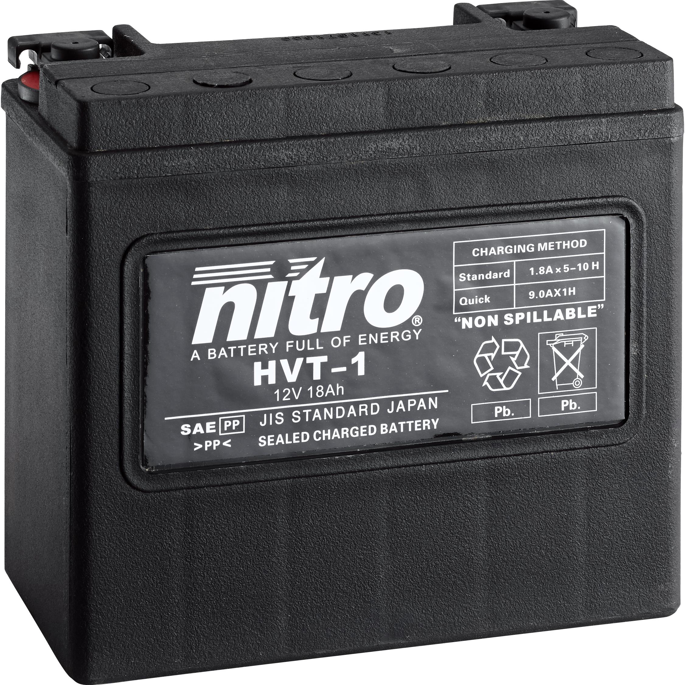 Nitro-Batterie HVT-1 (entspricht YTX20L-BS), 12V, 18Ah-5693641314000100