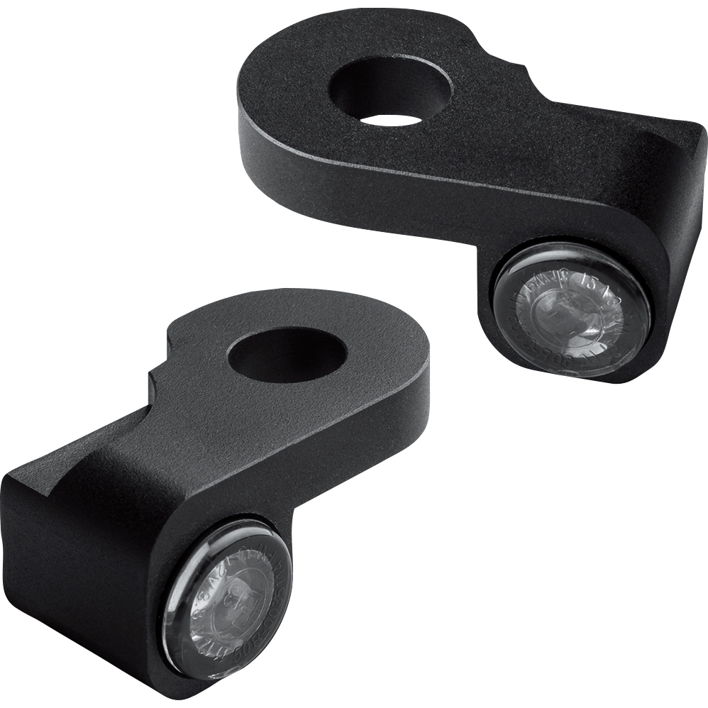 HeinzBikes LED Blinker/Positionslichtpaar Nano für Harley Rod schwarz - Motorradteile & Ersatzteile - Beleuchtung