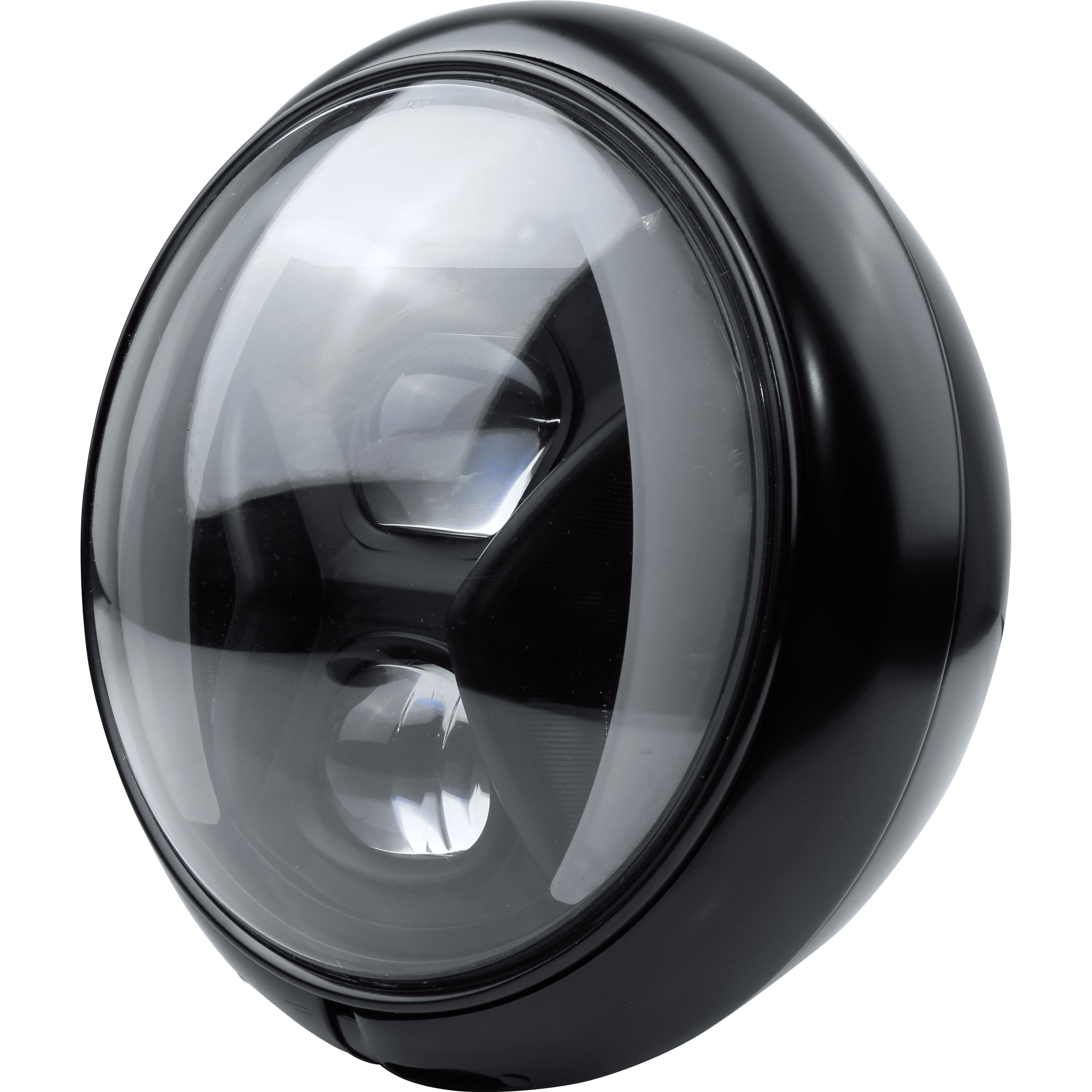 Highsider-LED Hauptscheinwerfer HD-Style T8 Ø220mm unten schwarz-5735111033004570