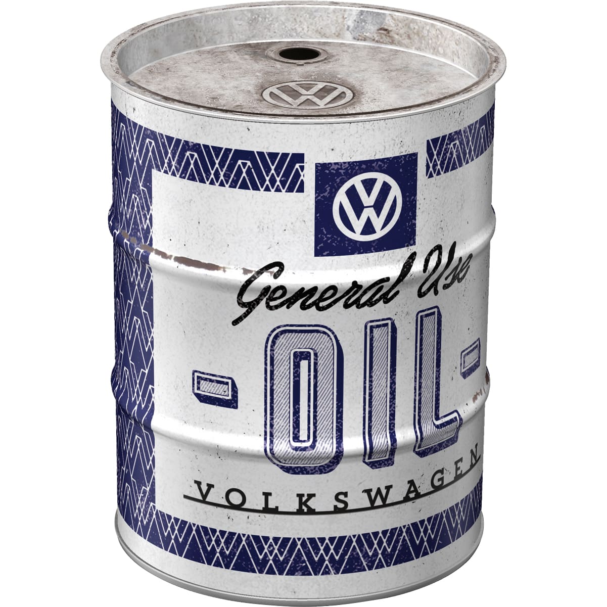 Nostalgic-Art-Spardose Ölfass "VW - General Use Oil"-5741021222010130