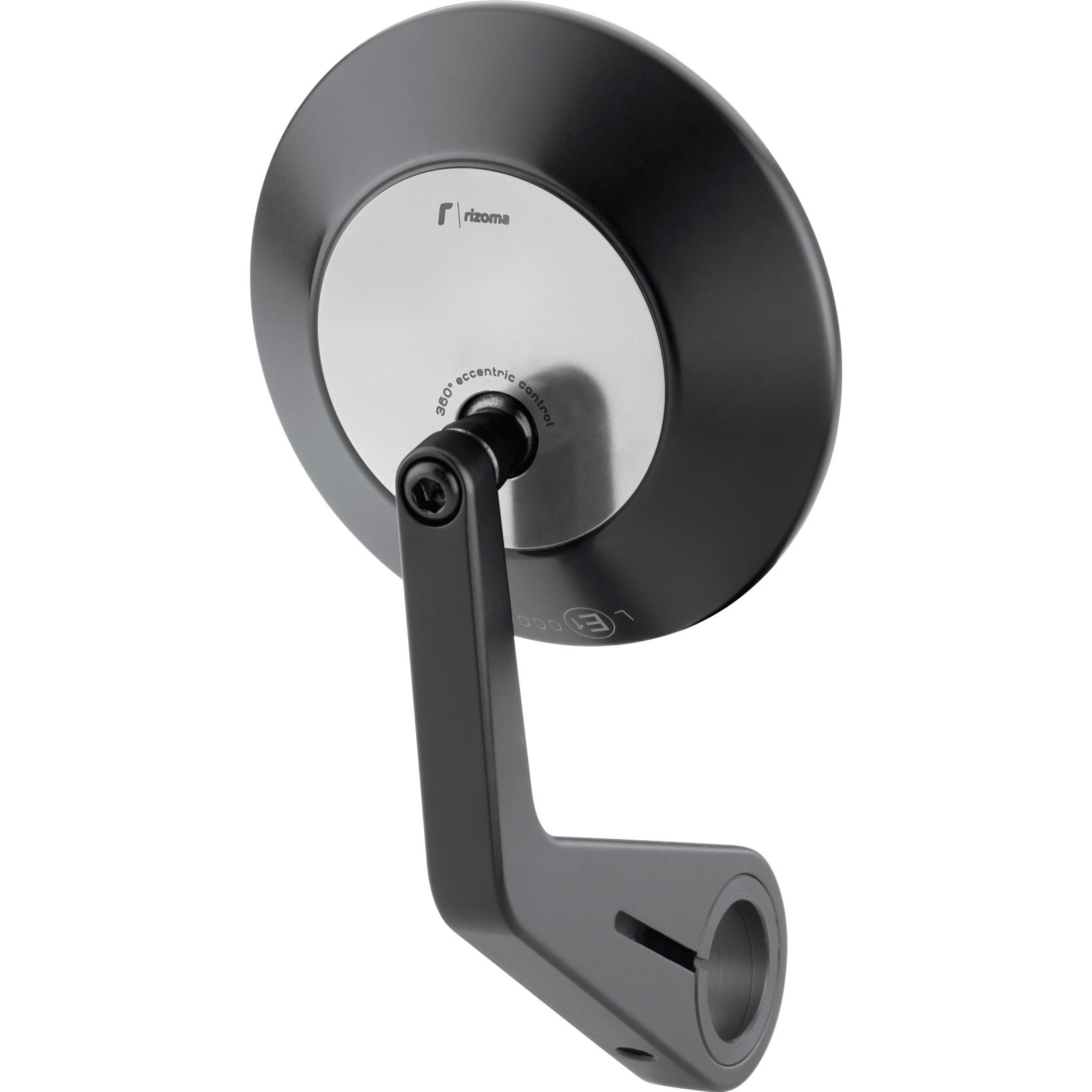 Rizoma-Lenkerendenspiegel 22-30mm Eccentrico BS145AB schwarz/silber-5728531112003190