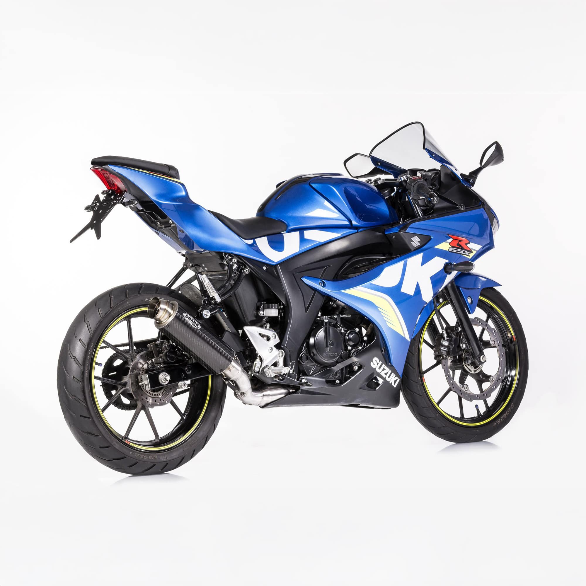 Shark exhaust Auspuff SRC4 1-1 short Carbon per GSX-S/GSX-R 125 2022-