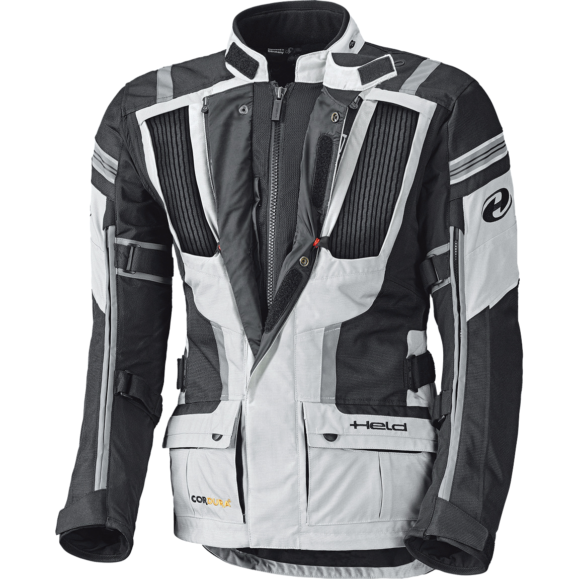 Held-Hakuna II Damen Textiljacke grau/schwarz S-2017071999007108