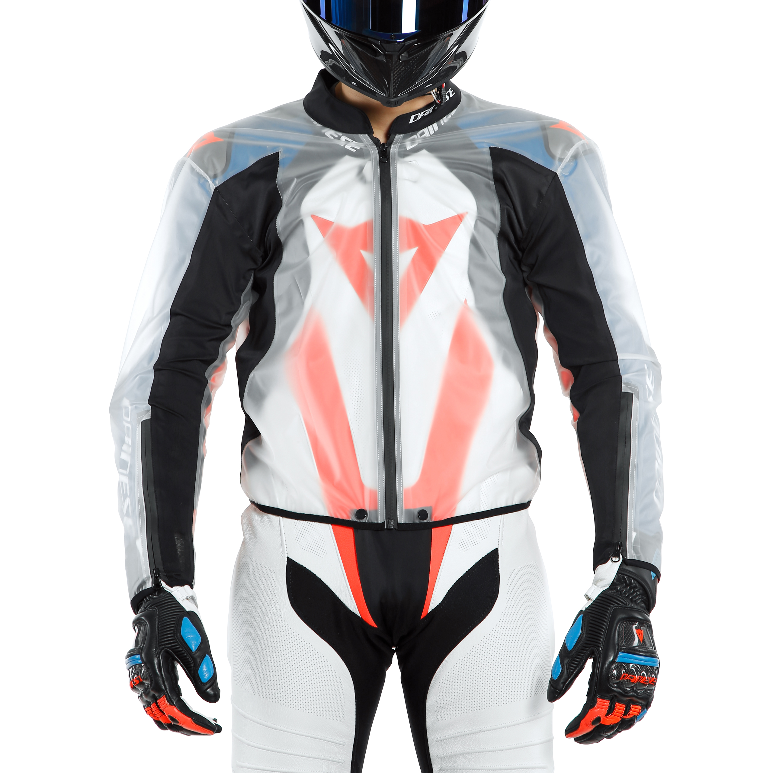 Dainese-Rain Body Racing 2 Regenjacke transparent schwarz-2016181999001