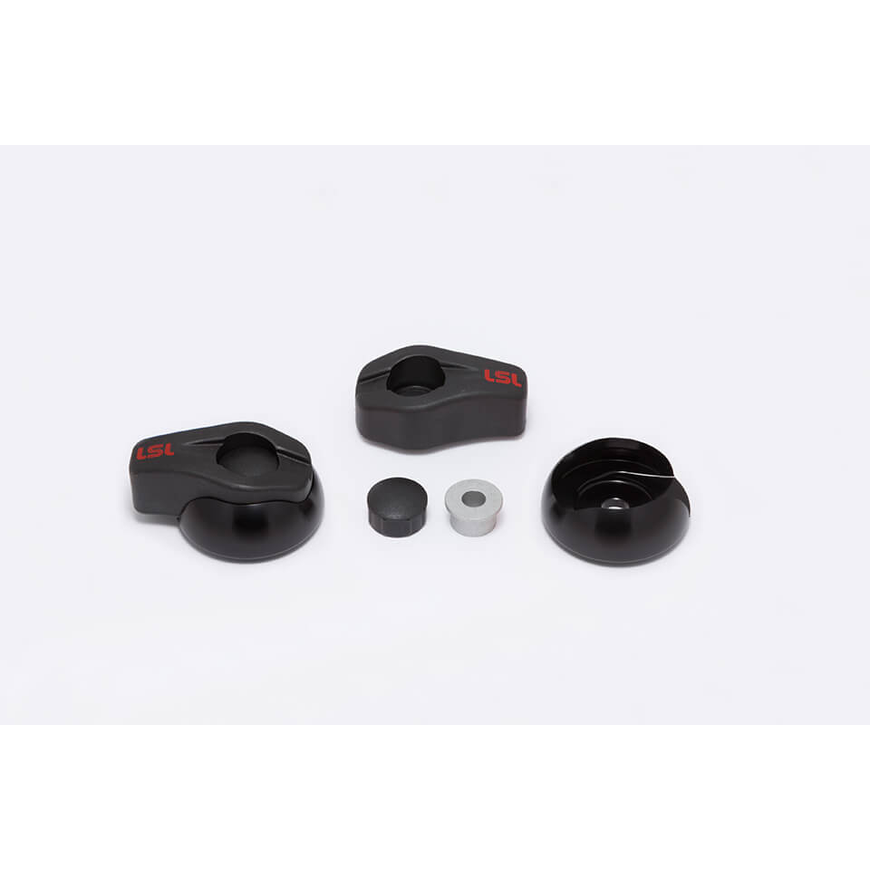 LSL Sturzpad Köpfe Crash Pad Classic Alu schwarz - Motorradteile & Ersatzteile - Anbauteile