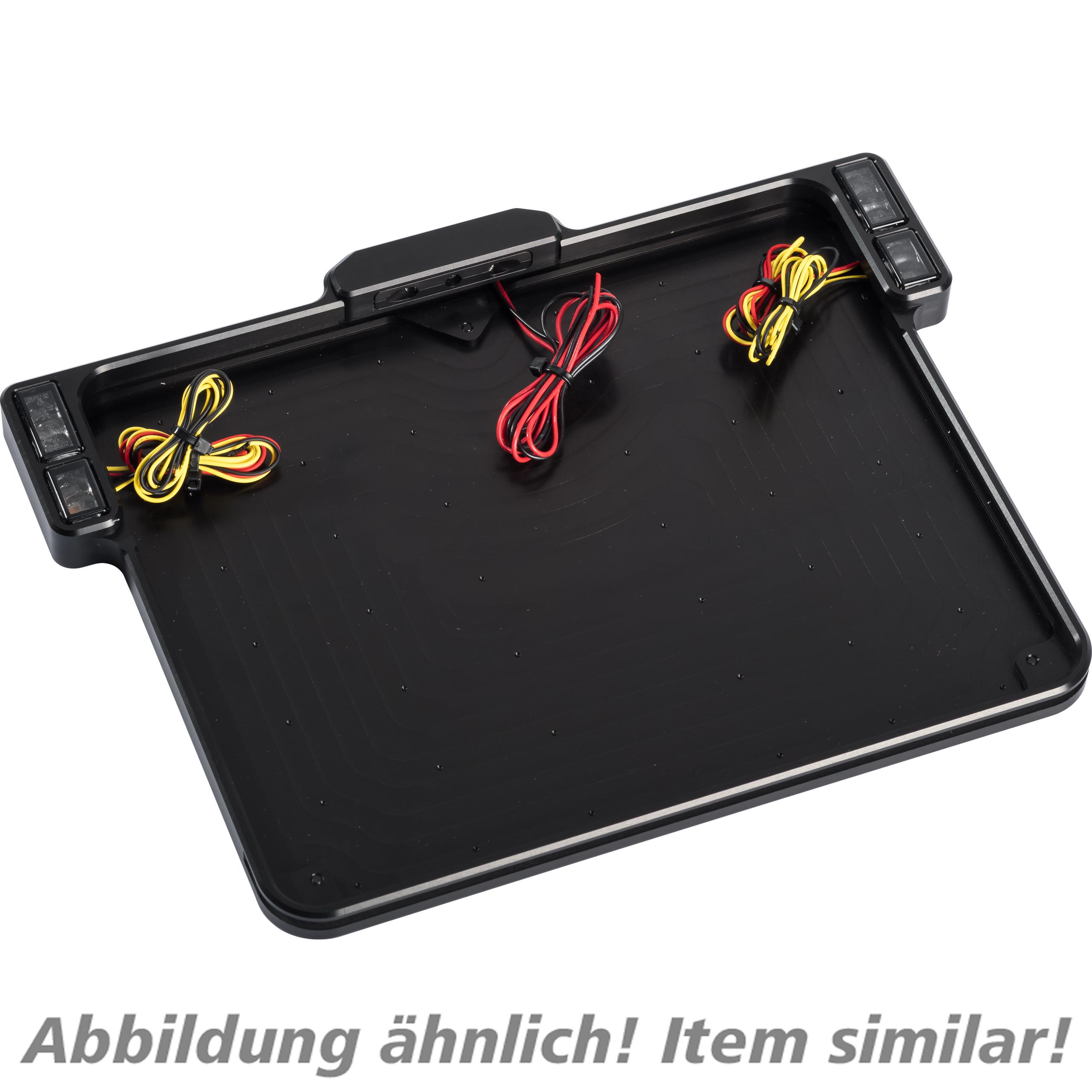 HeinzBikes-All-In 2.0 Kennzeichenhalter A 210mm mir 3in1+Nr chrom-5731831102999131
