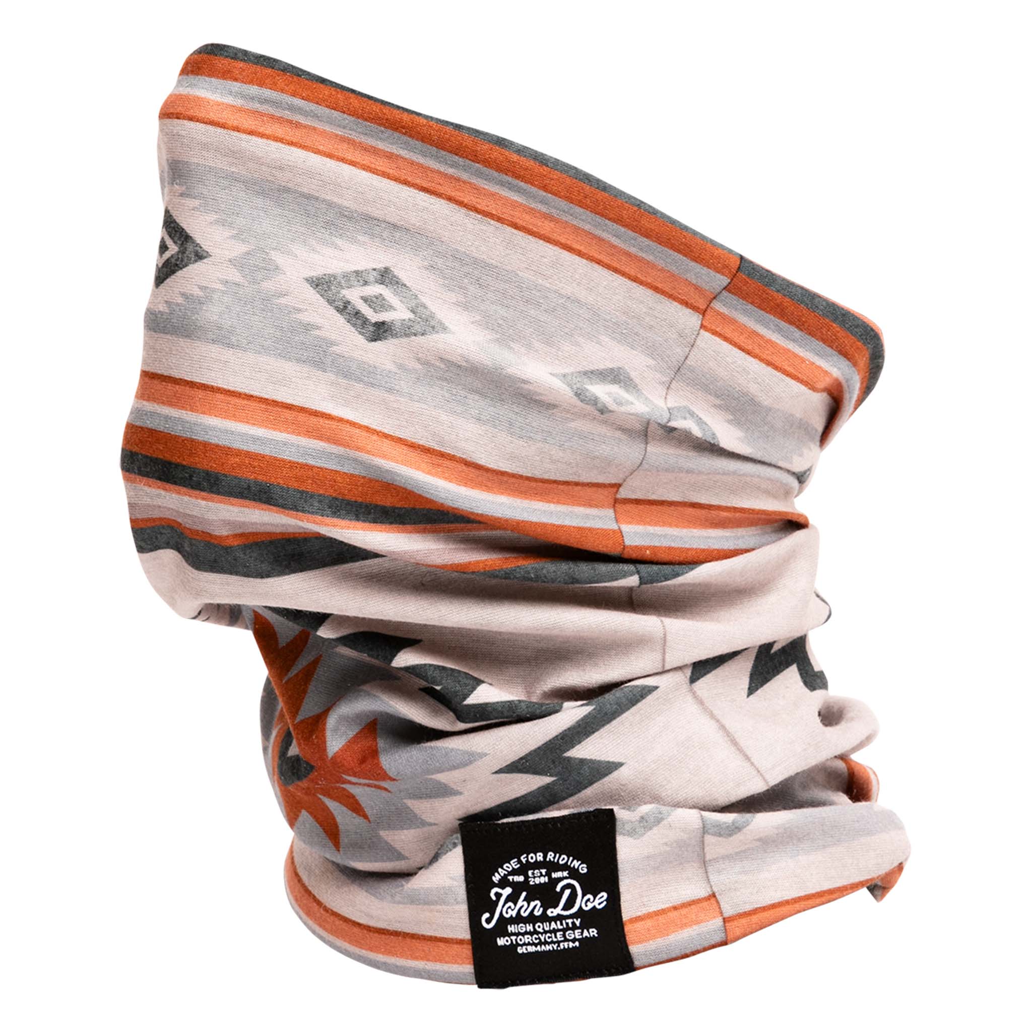 John Doe Tube Chicano Halstuch grau/orange - Motorradbekleidung - Wetterschutzkleidung