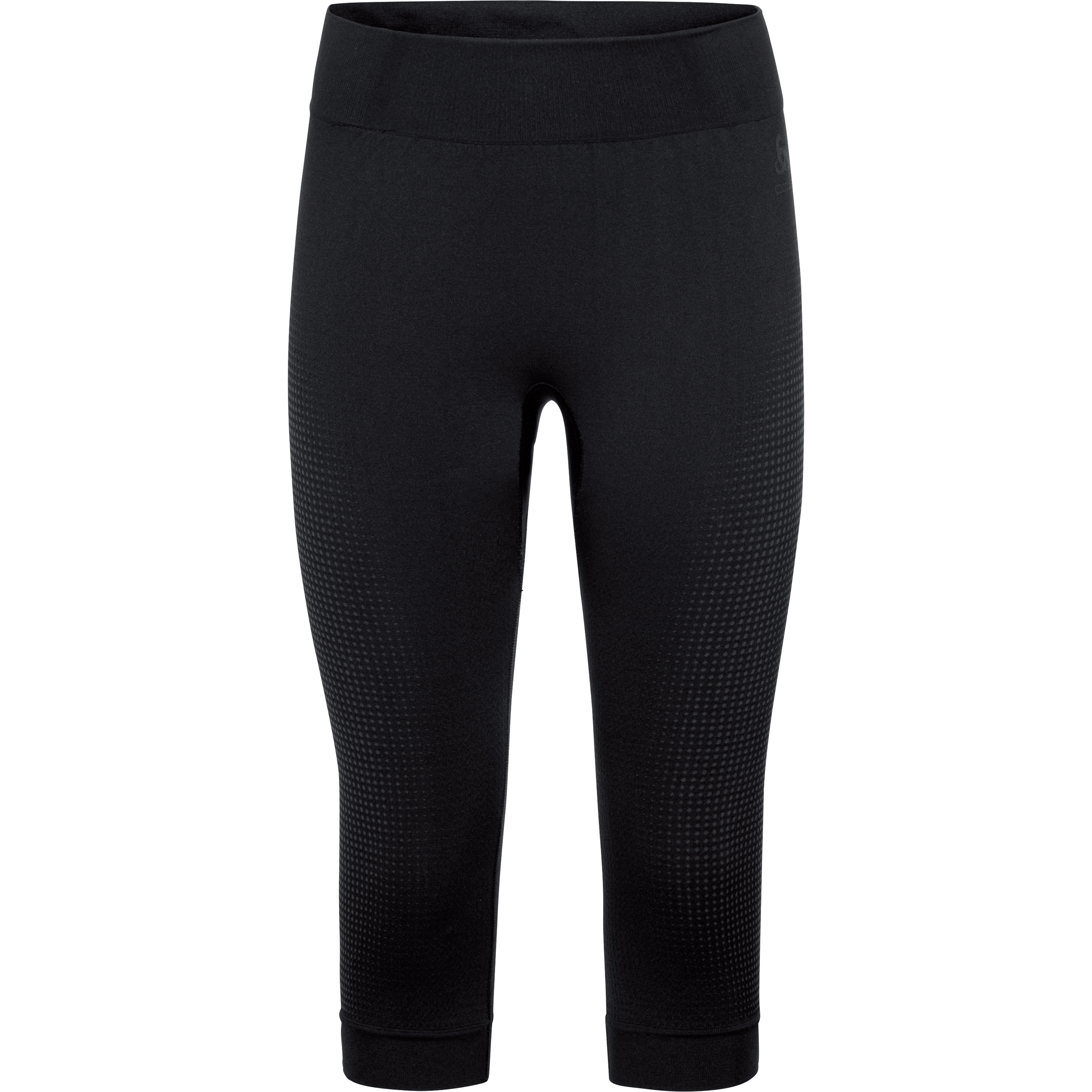Odlo Performance Warm Eco Damen Funktionshose 3/4 schwarz XS - Motorradbekleidung - Motorradbekleidung Damen