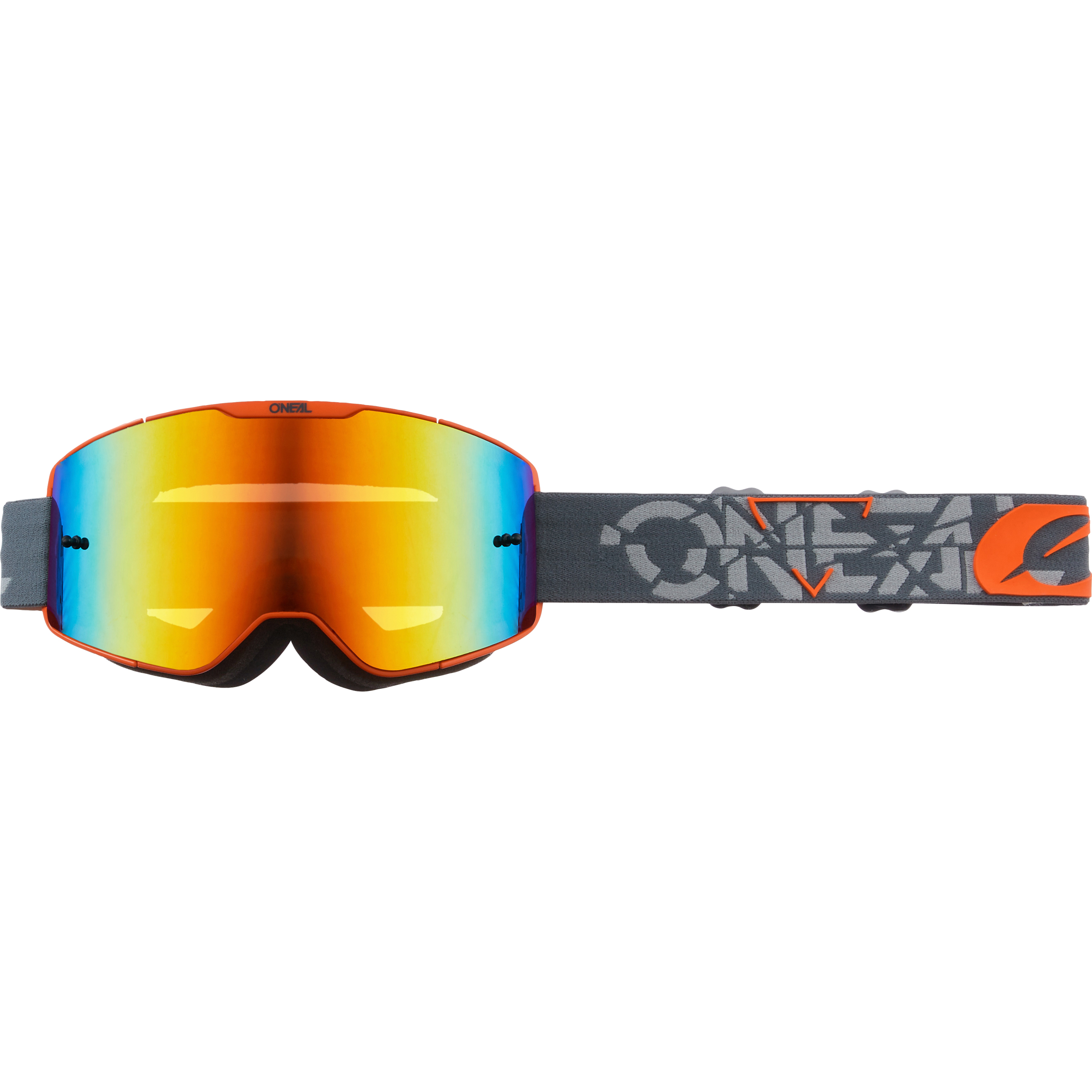 O'Neal-B-20 Flat Crossbrille Strain V.22 grau/orange/rot-4504931999065999