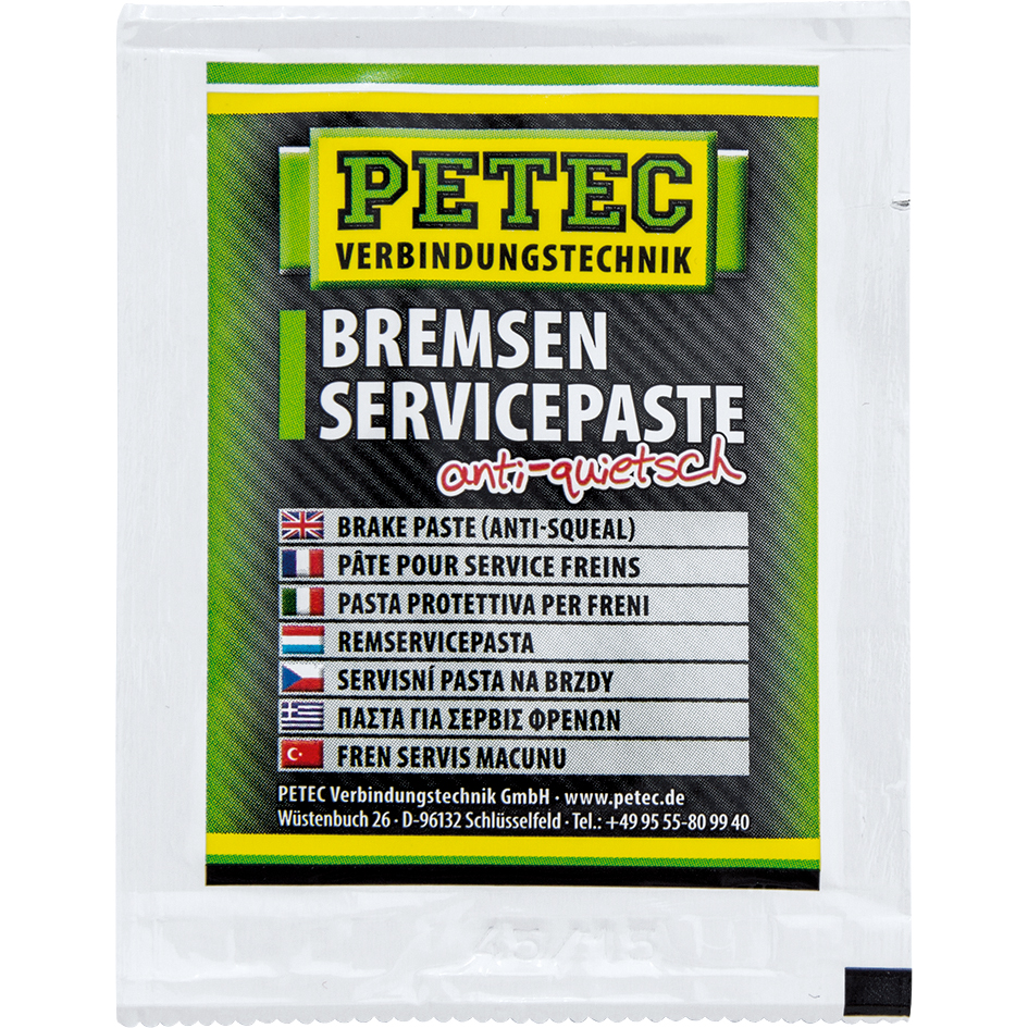 Petec Bremsen Servicepaste anti-quietsch 5g - Motorradzubehör - Öle & Schmiermittel
