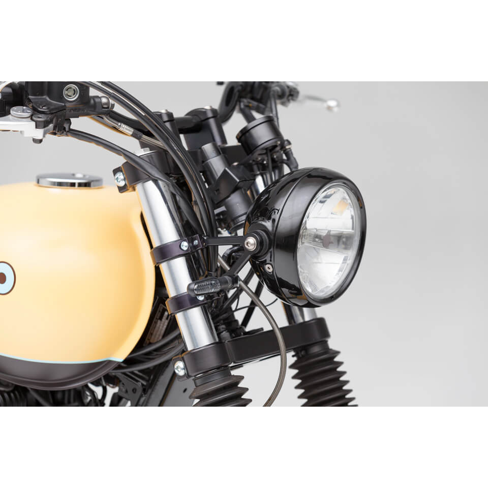 LSL Scheinwerfer Six Days H4 schwarz - Motorradteile & Ersatzteile - Beleuchtung