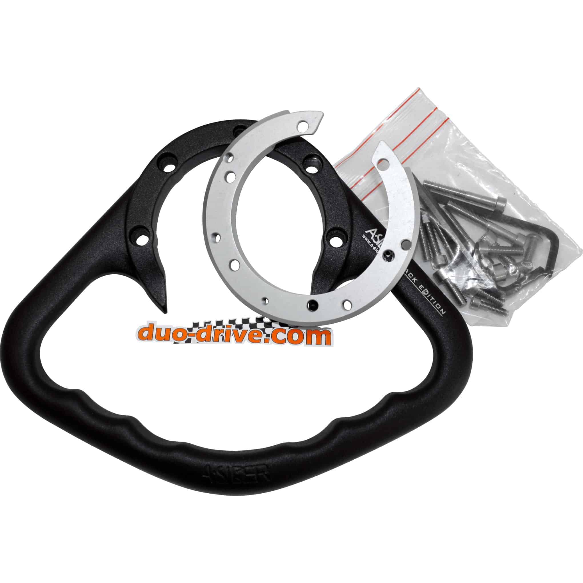 DuoDrive Beifahrerhaltegriff 6 Schrauben TR 01 B mattschwarz - Motorradteile & Ersatzteile - Lenker, Griffe & Hebel