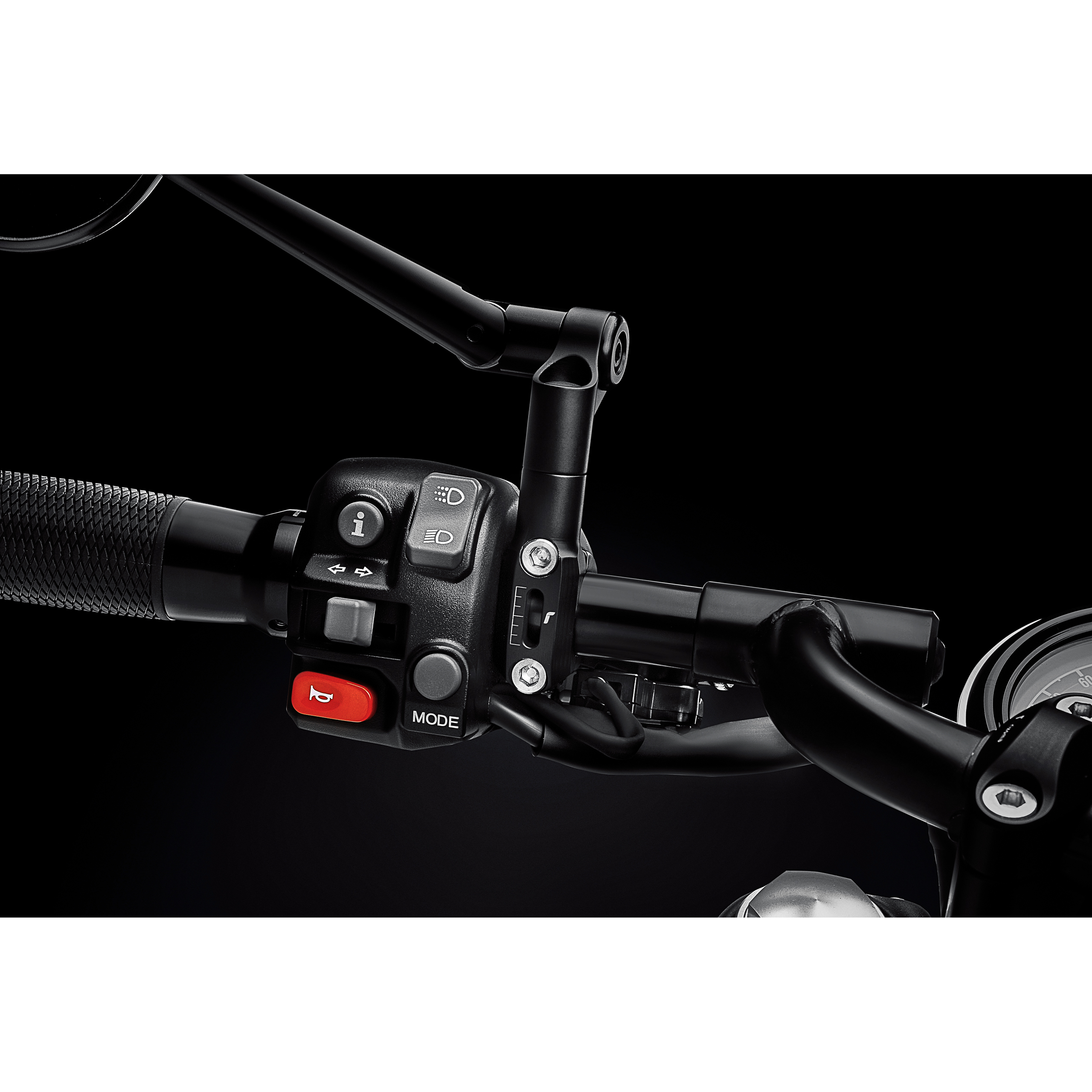 Rizoma Lenkerspiegelaufnahme BS821B schwarz für BMW/Triumph - Motorradteile & Ersatzteile - Motorradspiegel