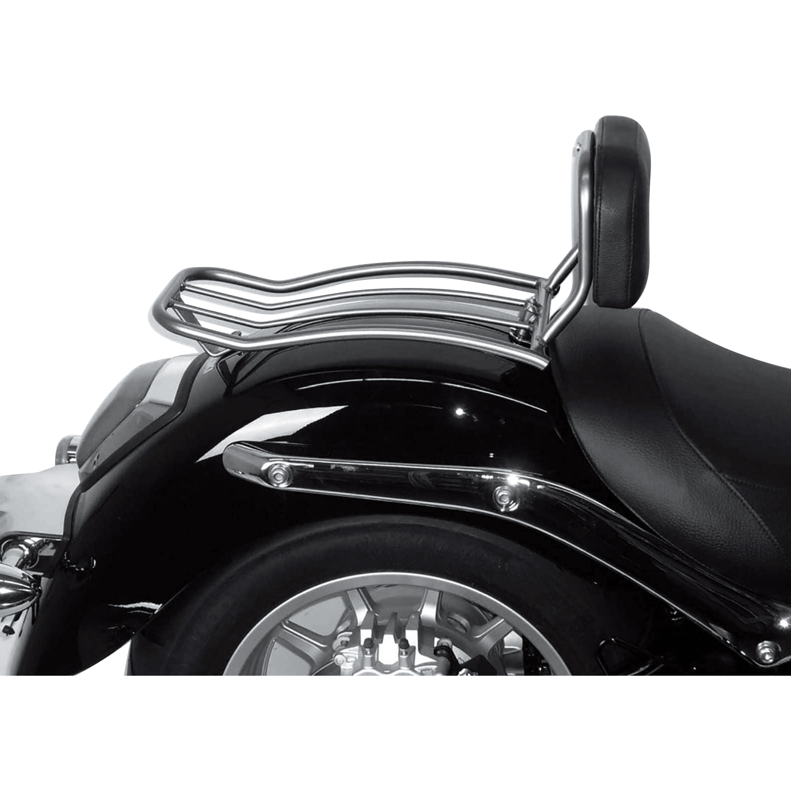 Hepco & Becker Solorack mit Rückenpolster chrom für Suzuki C 1800 R Intrude - Motorradzubehör - Motorradgepäck