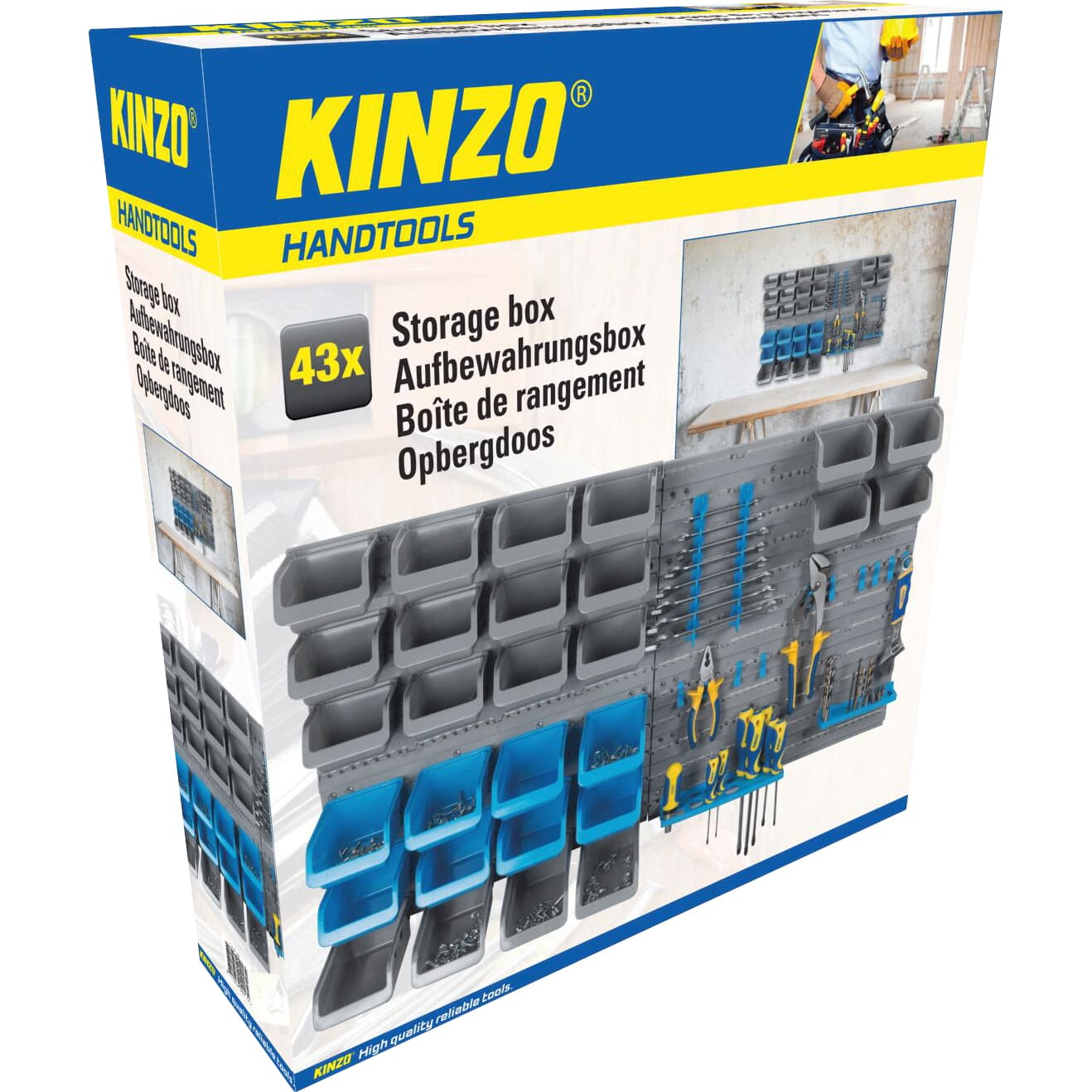 Kinzo Aufbewahrungsbox 43 Plätze - Motorradzubehör - Werkstattzubehör