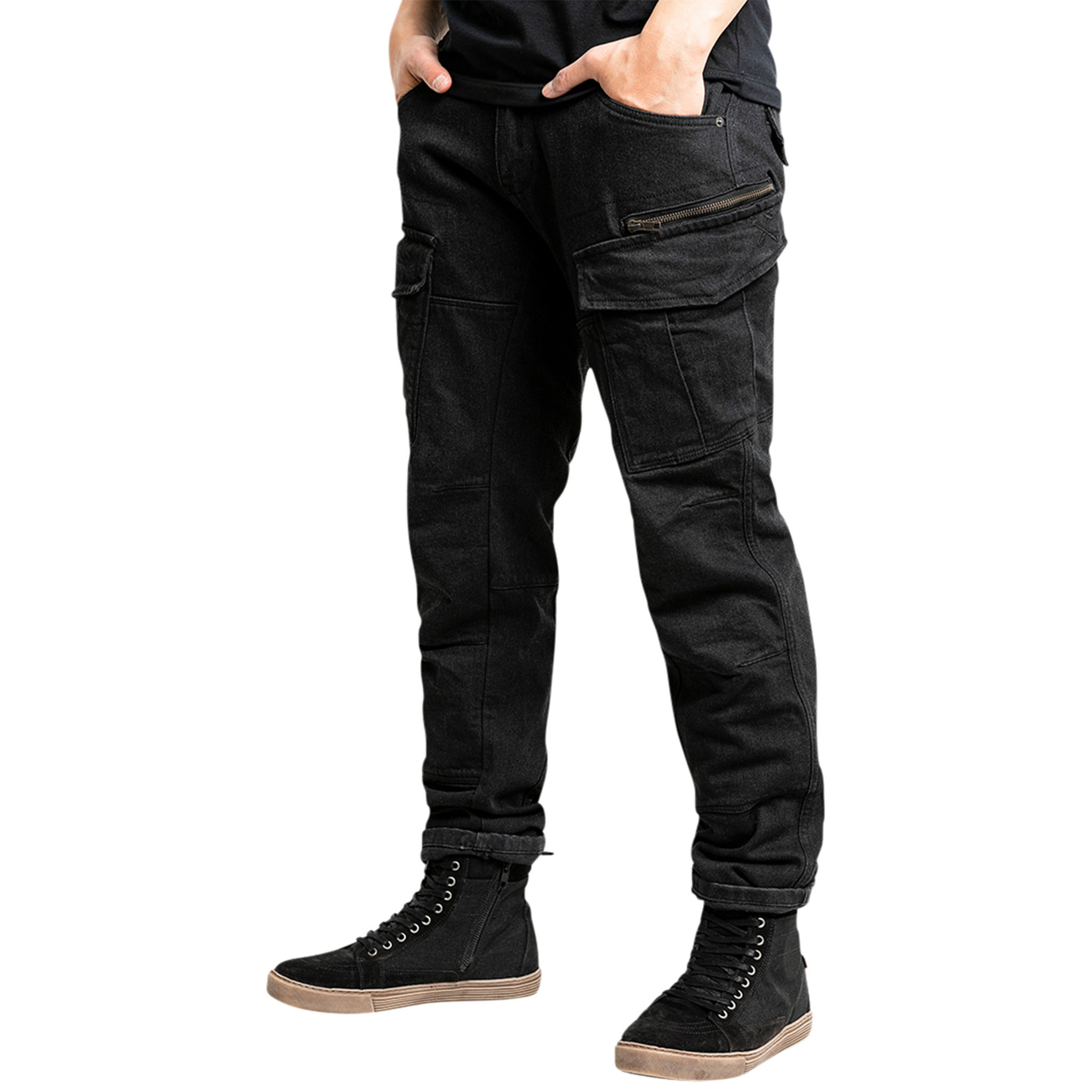 John Doe-Defender Mono Cargo Motorradhose schwarz 26/34-2100011999001247