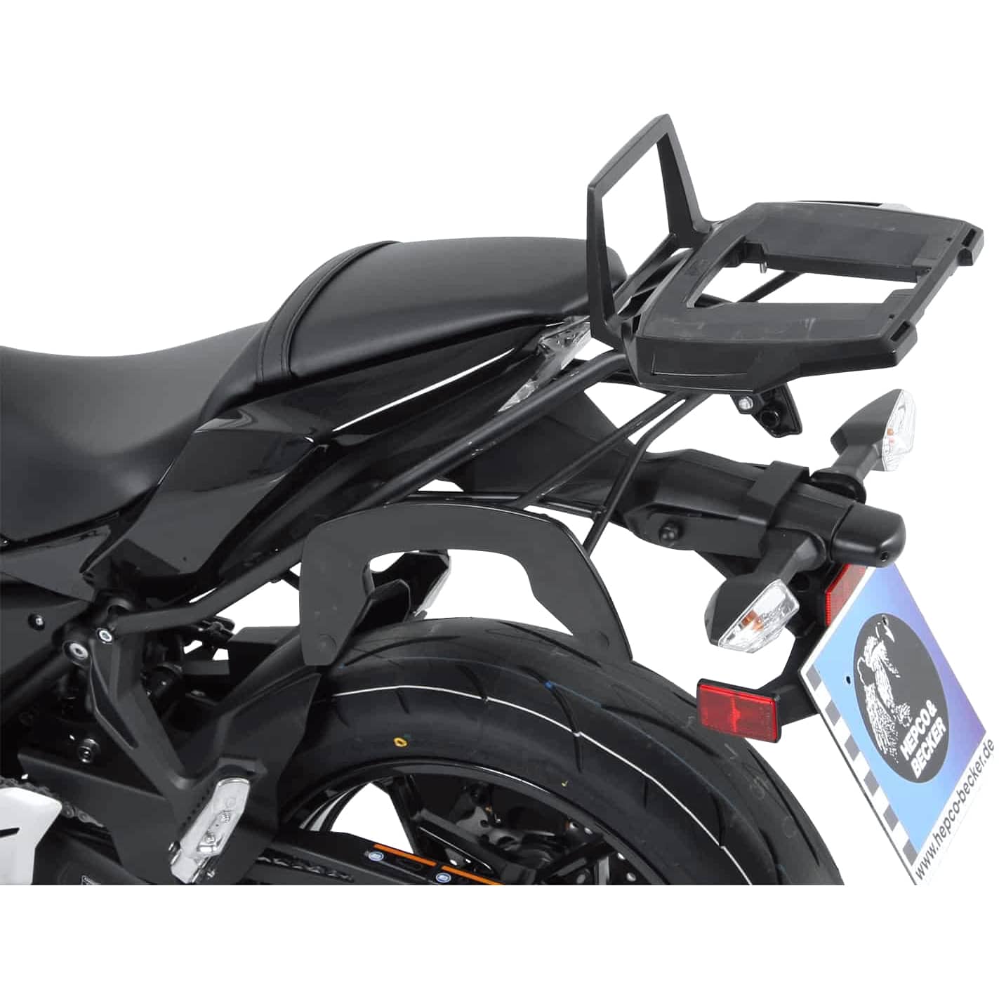Hepco & Becker Alurack Gepäckbrücke schwarz für Kawasaki Ninja 650 2017- - Motorradzubehör - Motorradgepäck