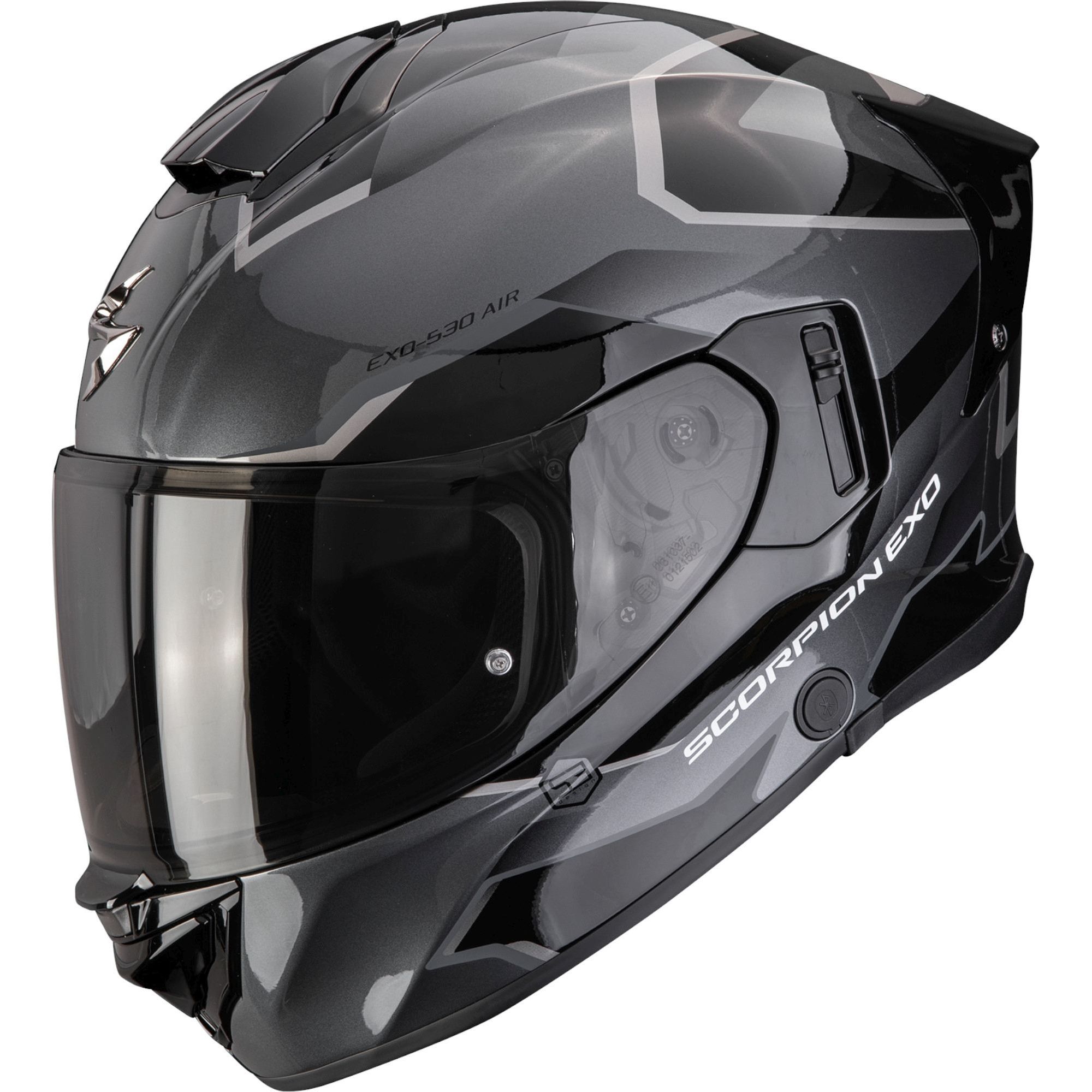 Scorpion EXO 530 Air Clip silber/schwarz M - Helme & Brillen - Motorradhelme