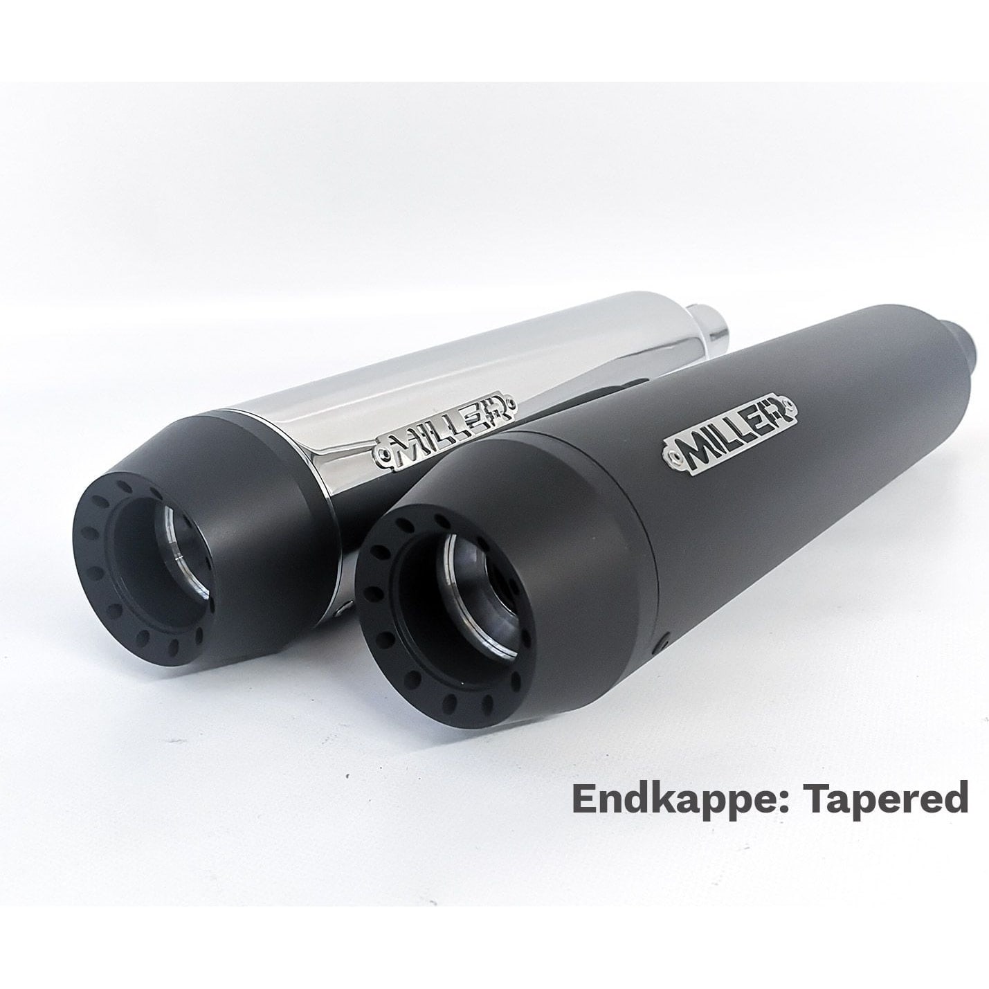 Miller Exhaust Auspuff Tapered schwarz für Triumph Bonneville T120 16-20 - Motorradteile & Ersatzteile - Auspuff
