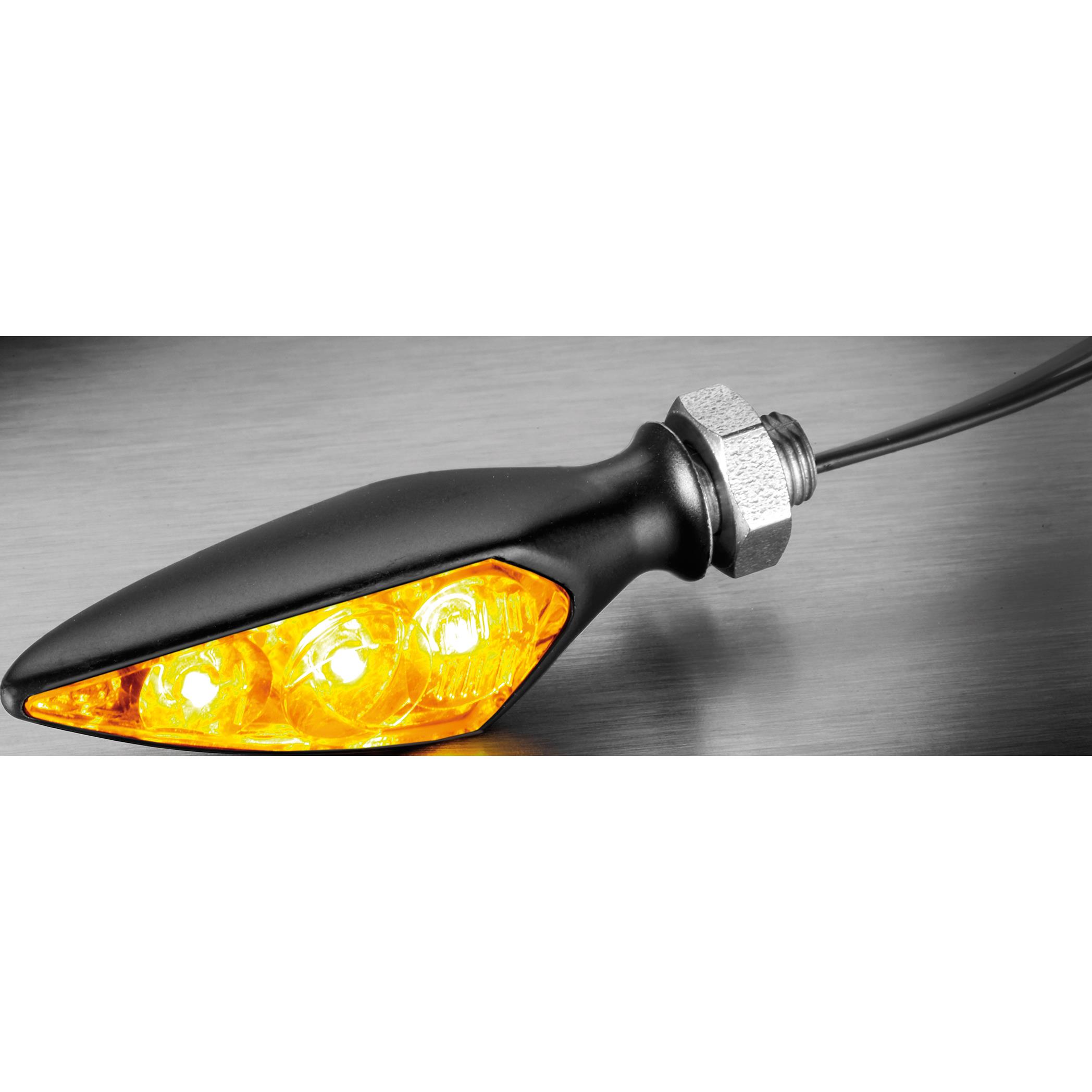 Kellermann-LED Metall Blinker M5 Rhombus S Dark-5730751020000001