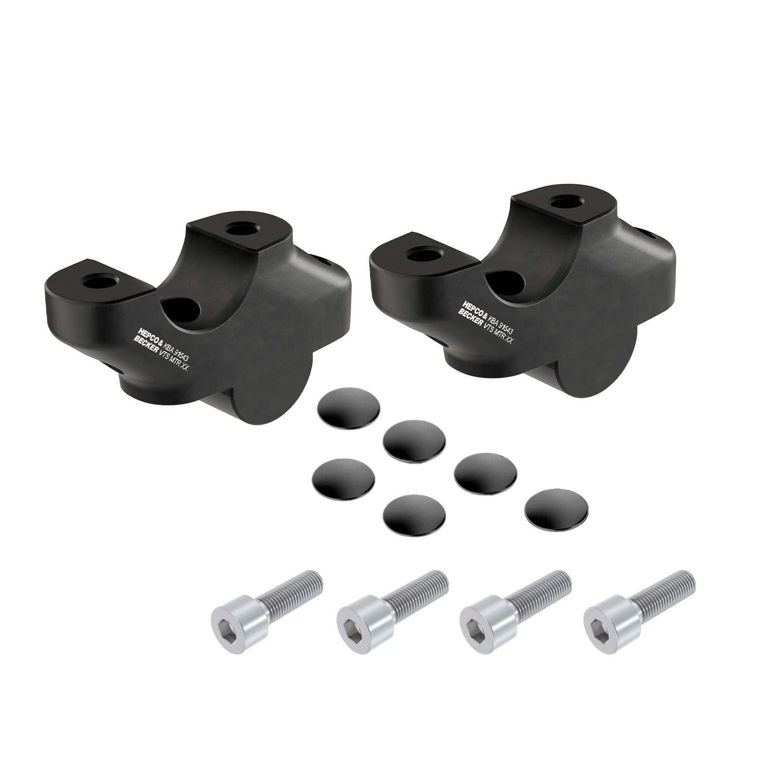 Hepco & Becker Lenkerverlegung 30/18mm schwarz für Triumph Speed 400 - Motorradteile & Ersatzteile - Lenker, Griffe & Hebel