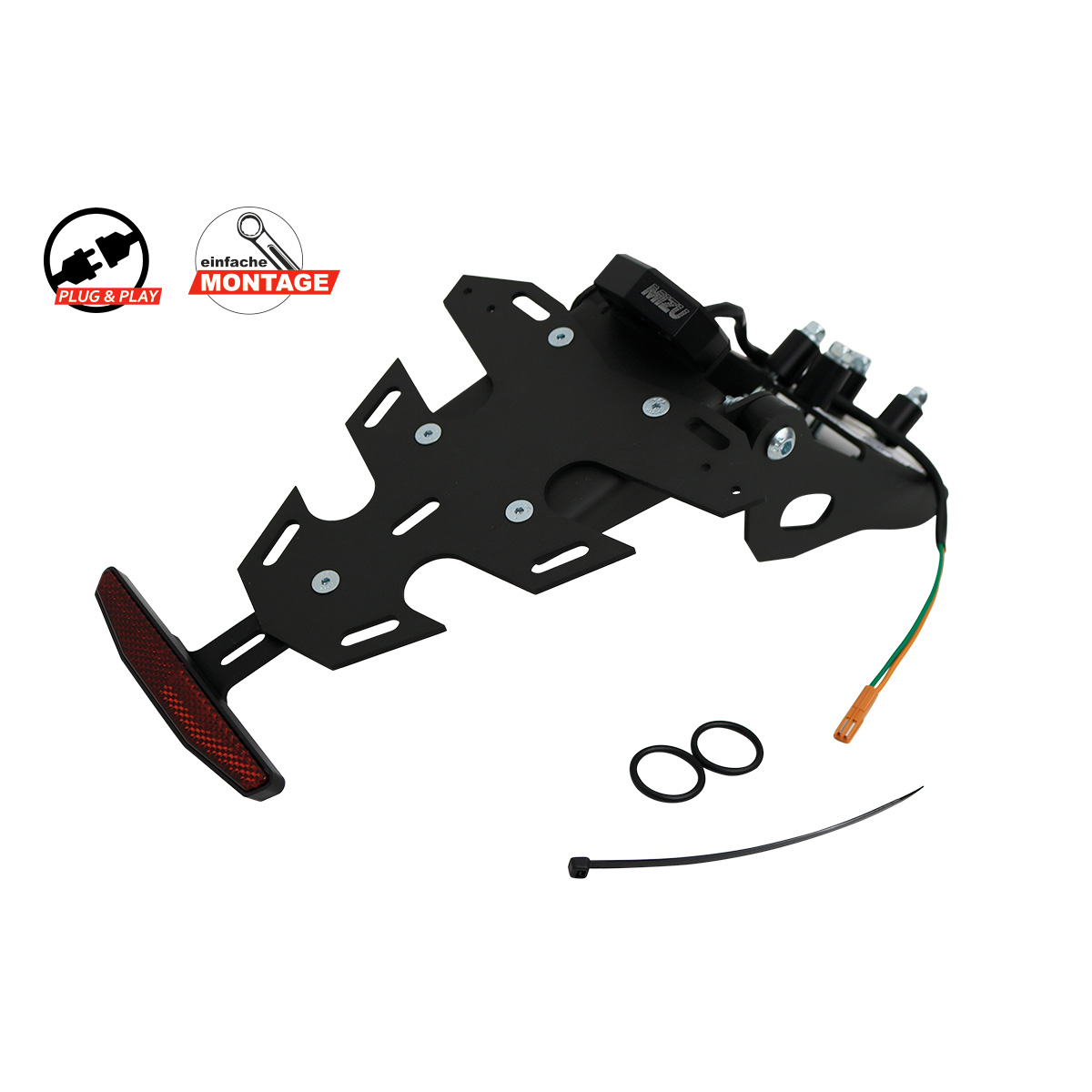 Mizu-Kennzeichenhalter Plug & Play CH für Honda CB 750 Hornet-0001178102000031