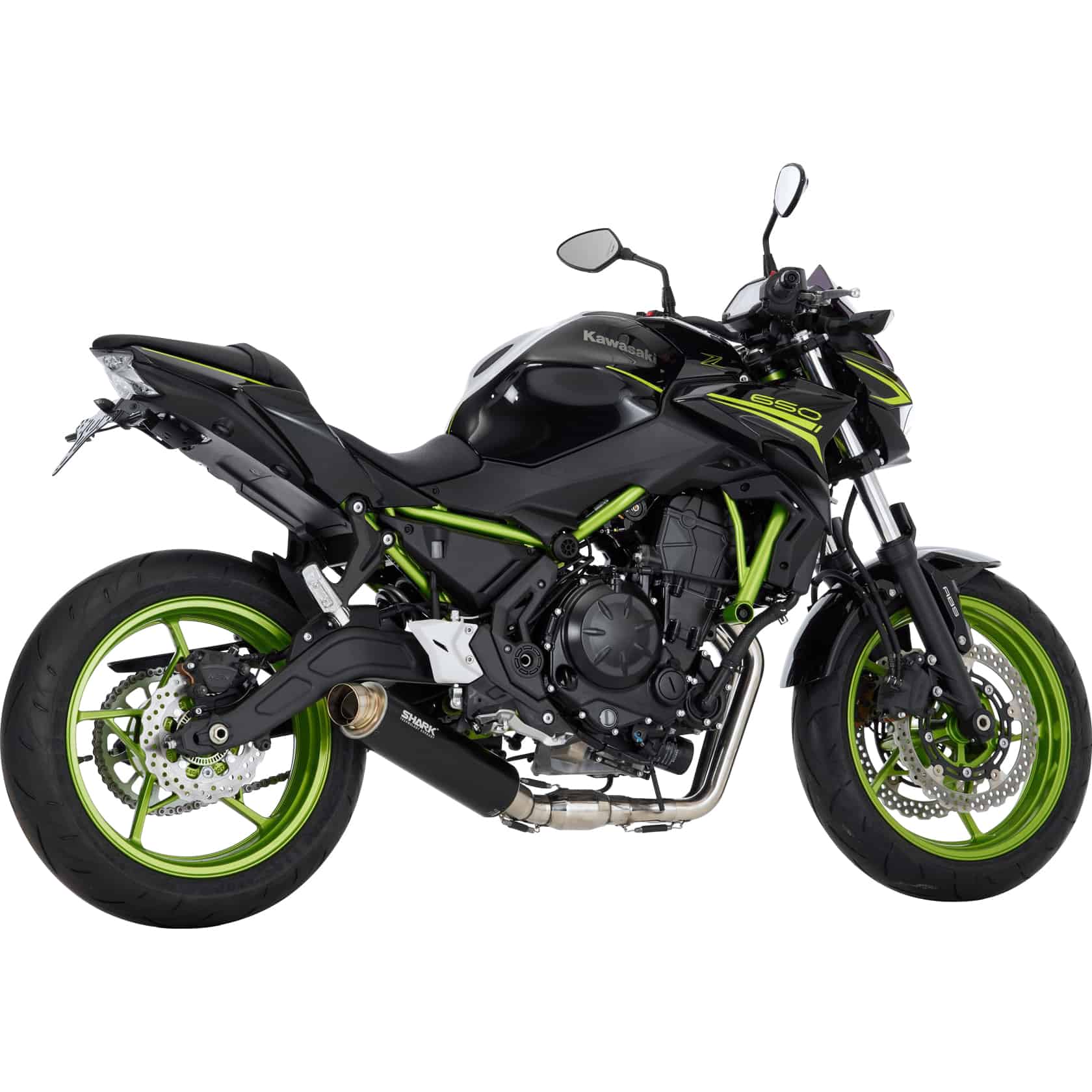 Shark exhaust SRC4 Auspuff 2in1 schwarz für Kawa Z/Ninja 650 /RS 2021-2022