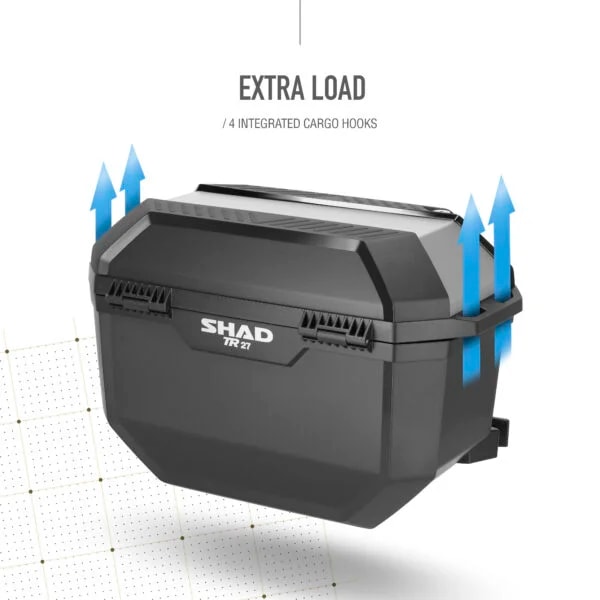 Shad-Seitenkofferpaar TR27 für 3P/4P D0TR27200 schwarz/Aluminium-0002709202000001
