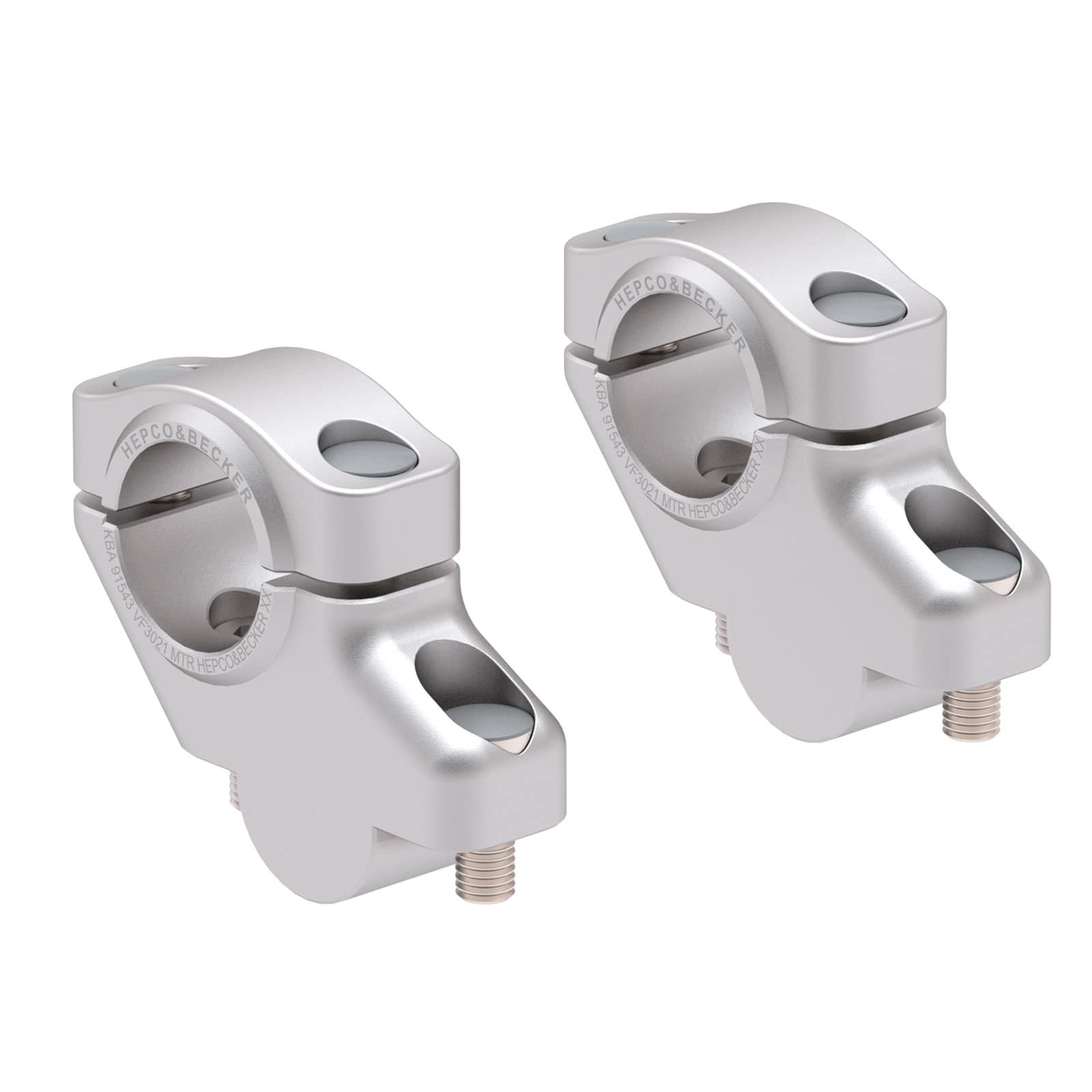 Hepco & Becker Lenkerverlegung 30/21mm silber für 1290 Super Adventure 17- - Motorradteile & Ersatzteile - Lenker, Griffe & Hebel