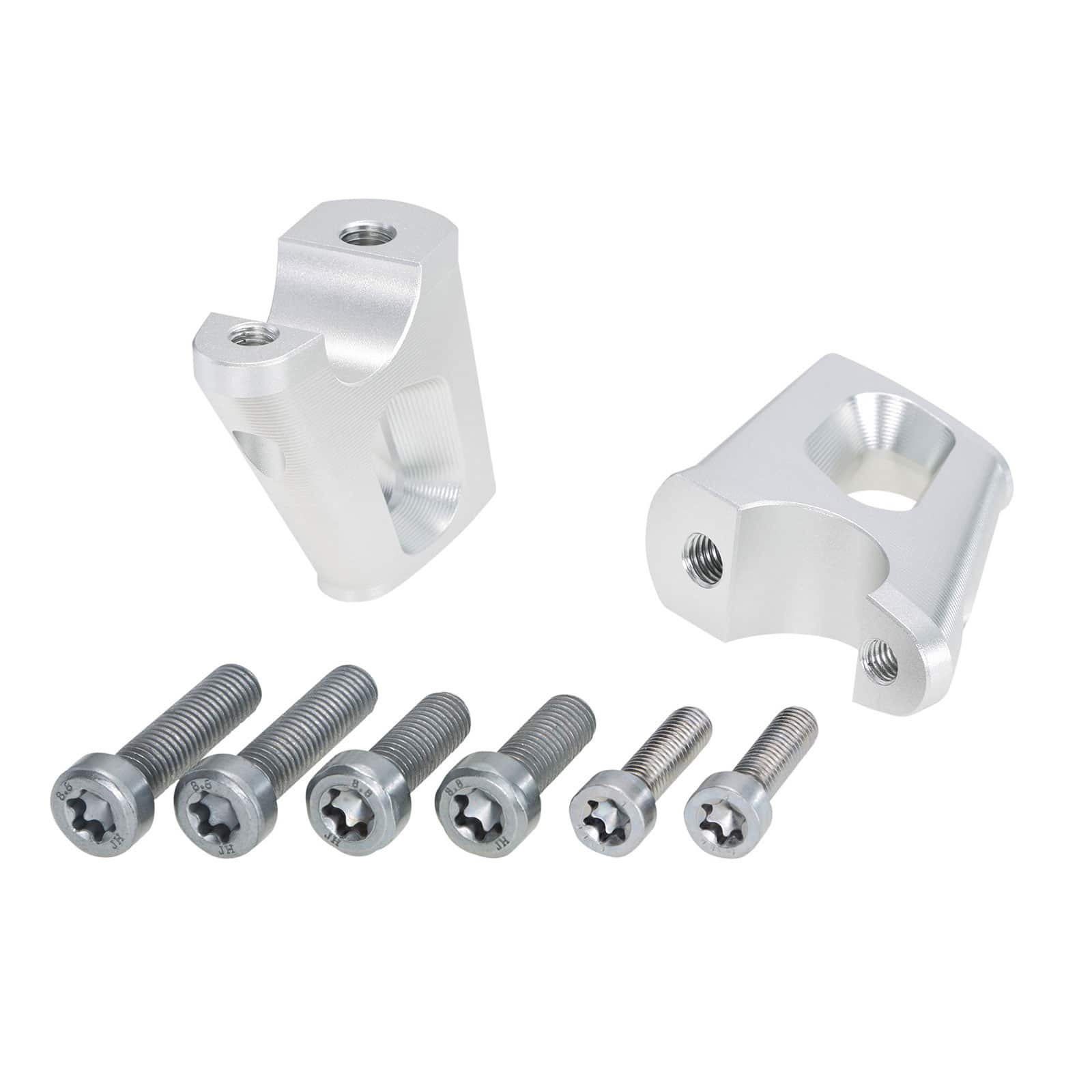 Hepco & Becker Lenkerverlegung 25/23mm silber für BMW R nineT 2014-2016 - Motorradteile & Ersatzteile - Lenker, Griffe & Hebel