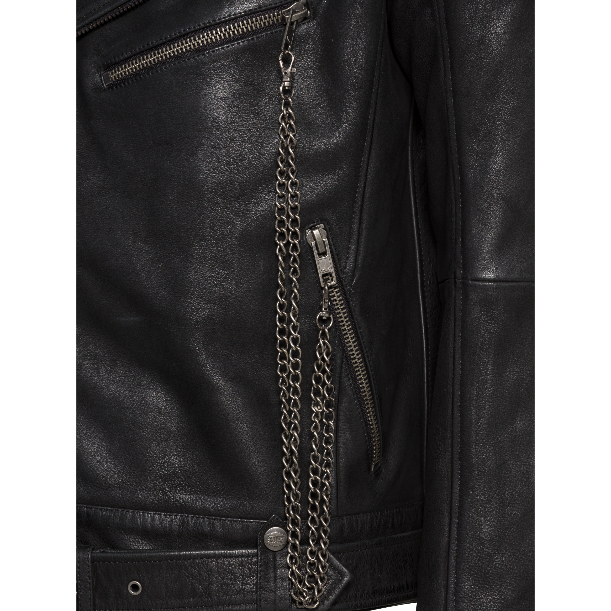 Spirit Motors-Smoky Liam Lederjacke schwarz XXL-1000151999001012