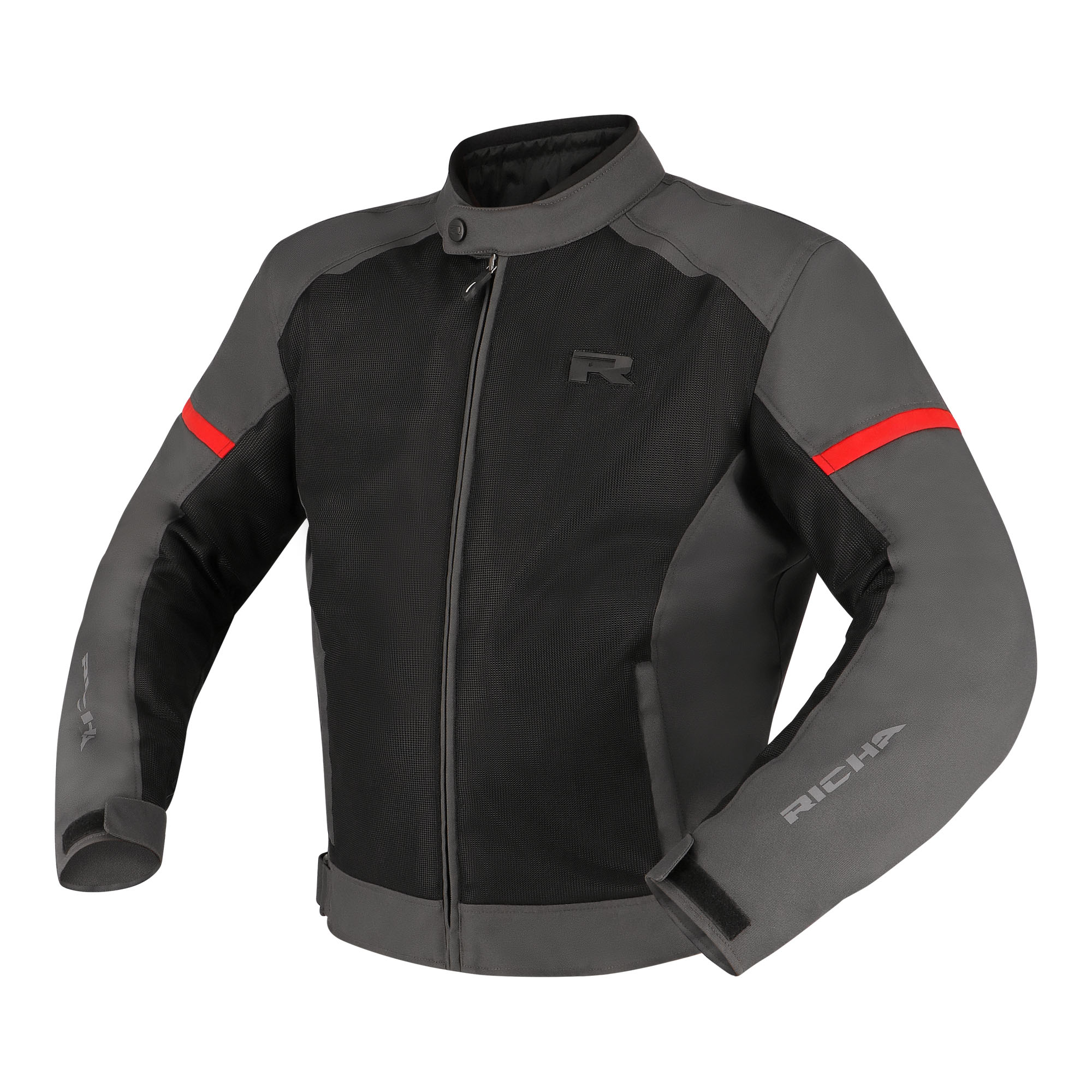 Richa-Auyan WP Textiljacke dunkelgrau/rot L-0000875999097010