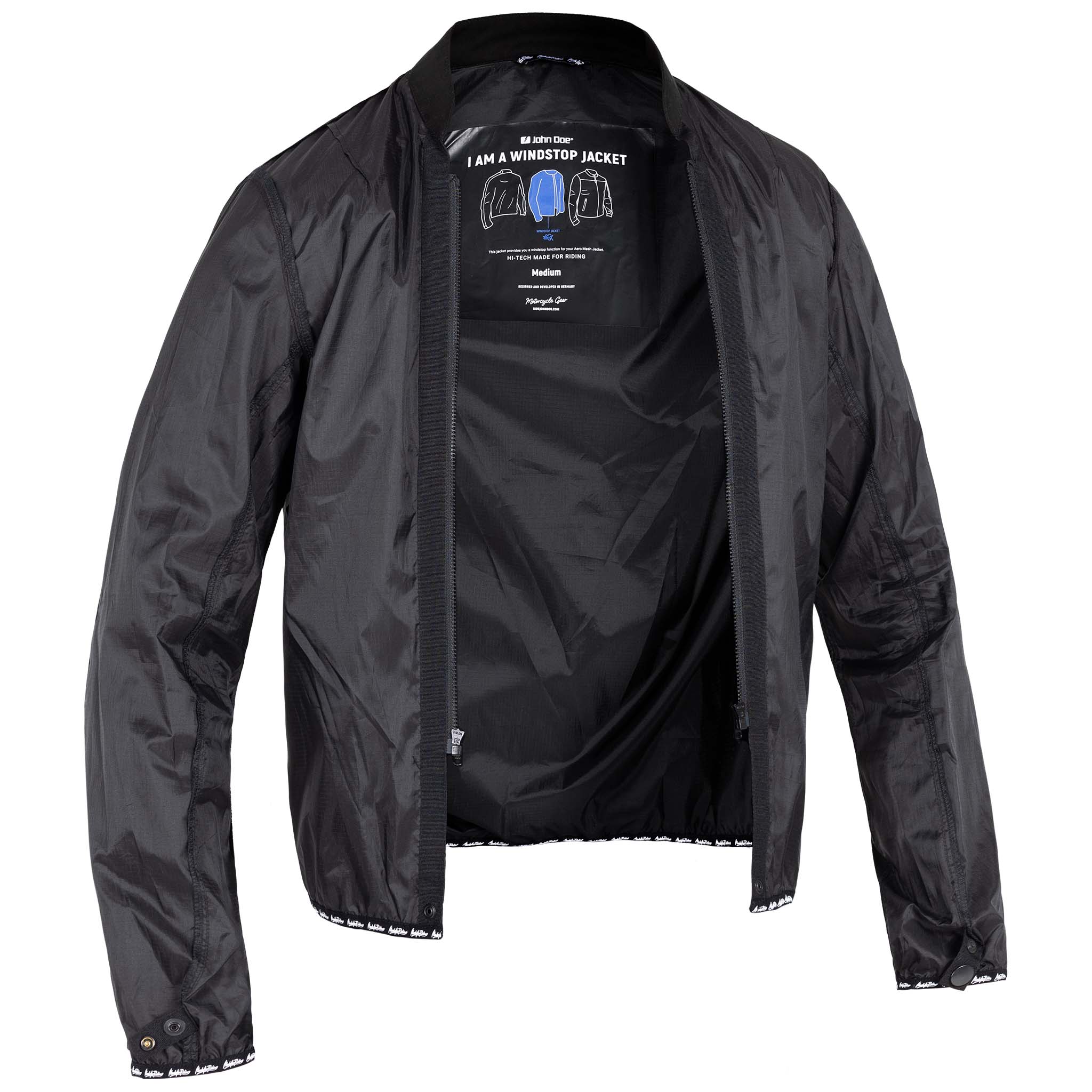 John Doe-Aero Mesh Windblock Jacke schwarz S-0000474005001008