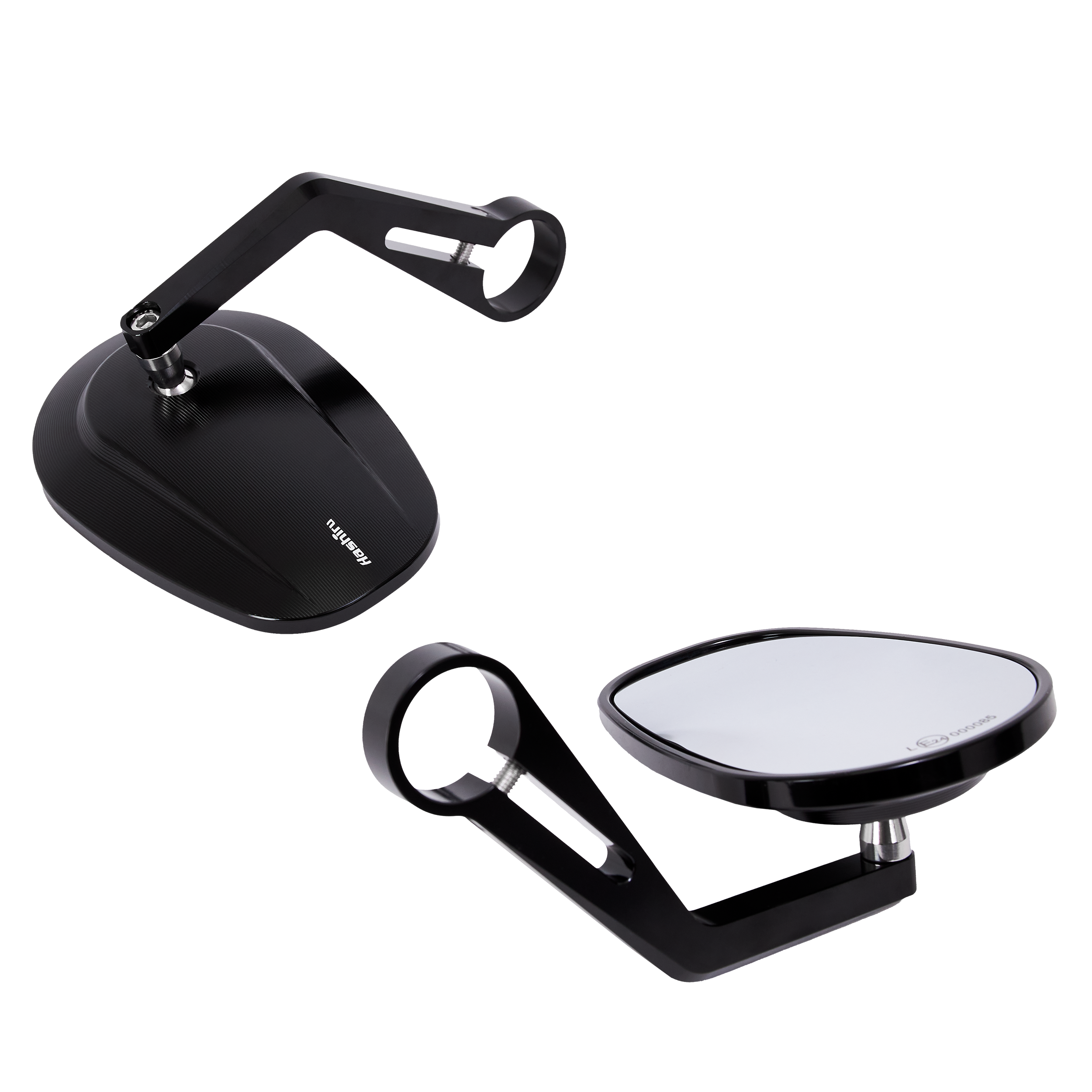 Hashiru-Lenkerendenspiegelpaar Horizon oval CNC 13-18mm+22-30mm-0001344112000000