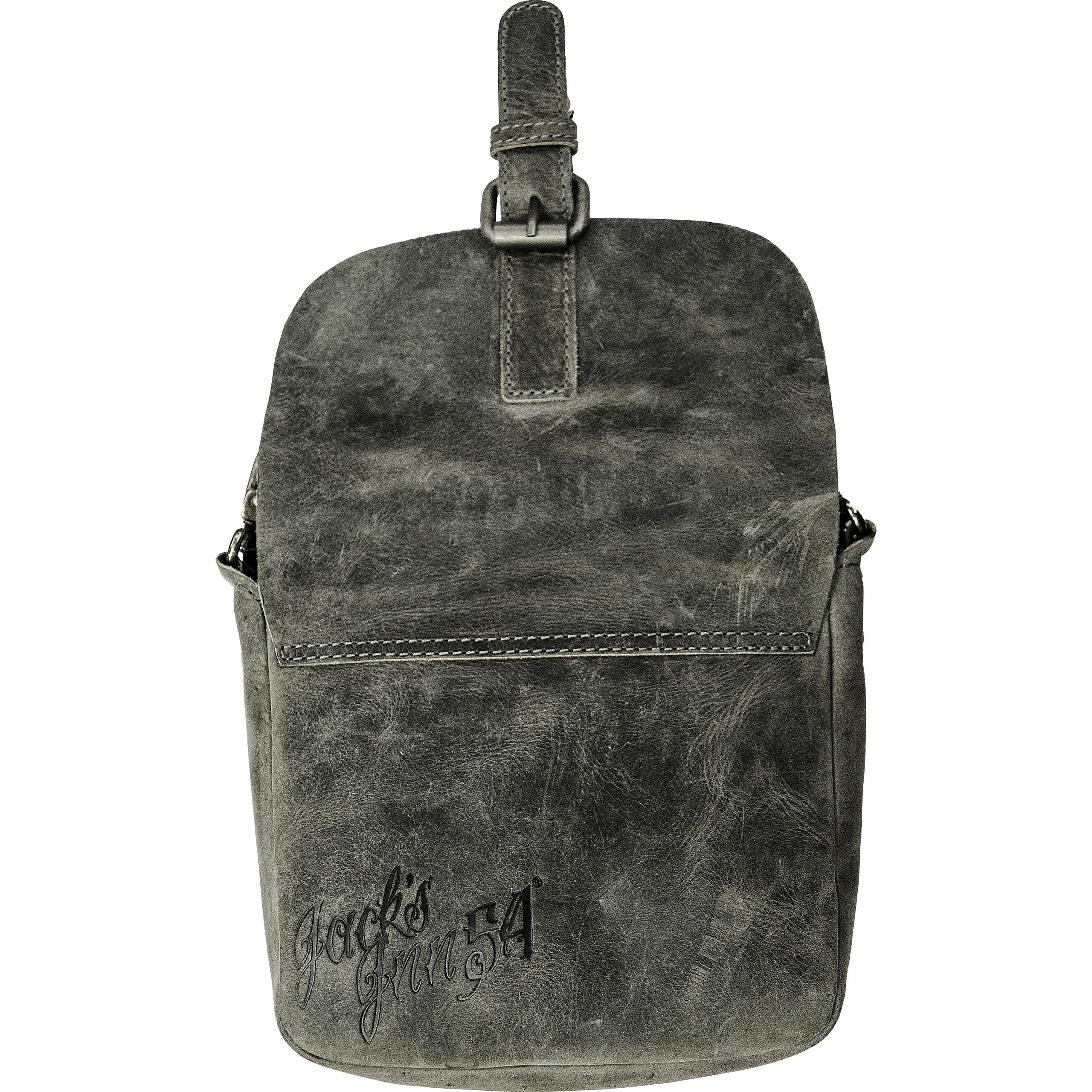 Jack's Inn 54-Leder Gürtel-/Umhängetasche "Black Thunder"-5726971207999180