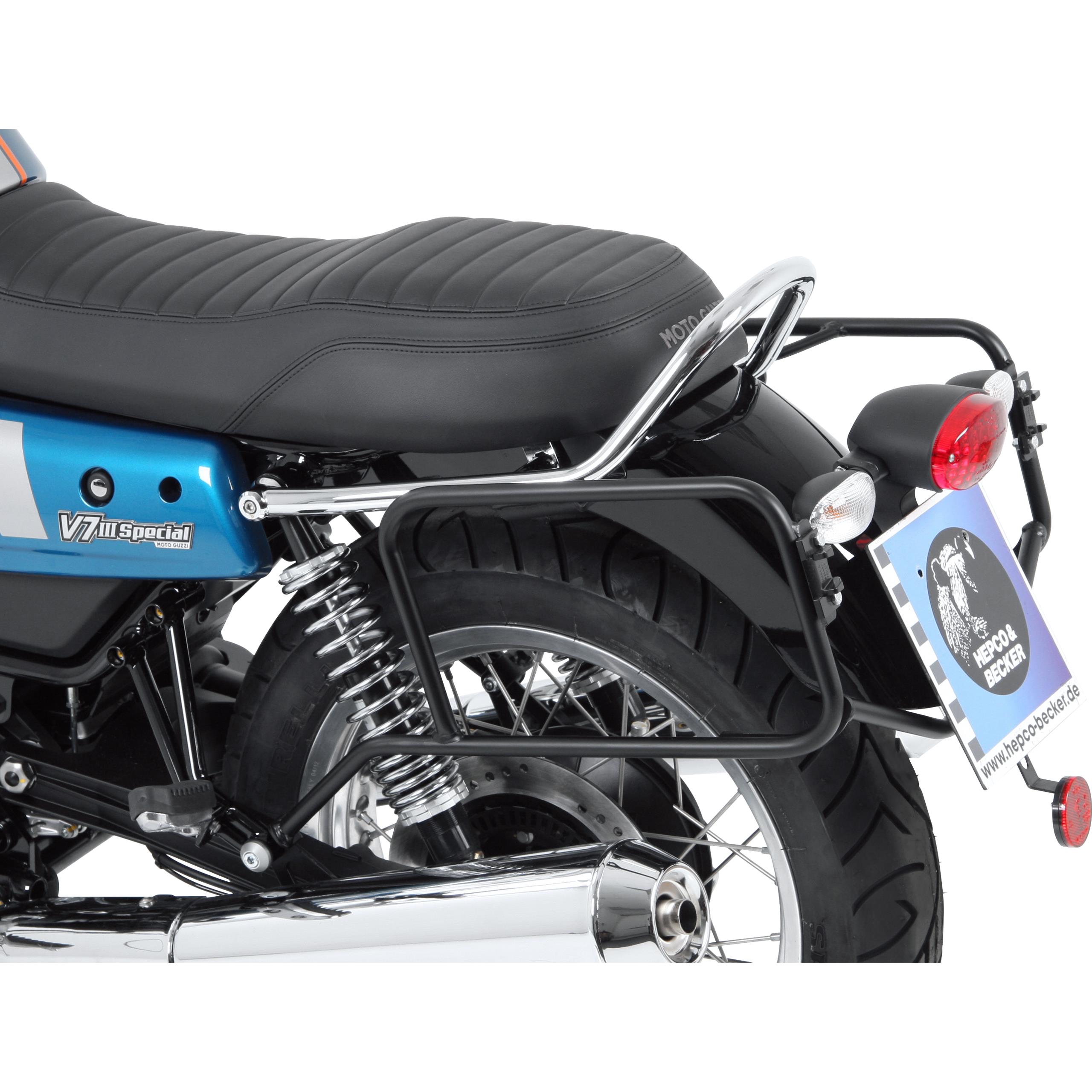 Hepco & Becker Seitenkofferträger schwarz für Moto Guzzi V7 III 2017-2020 - Motorradzubehör - Motorradgepäck