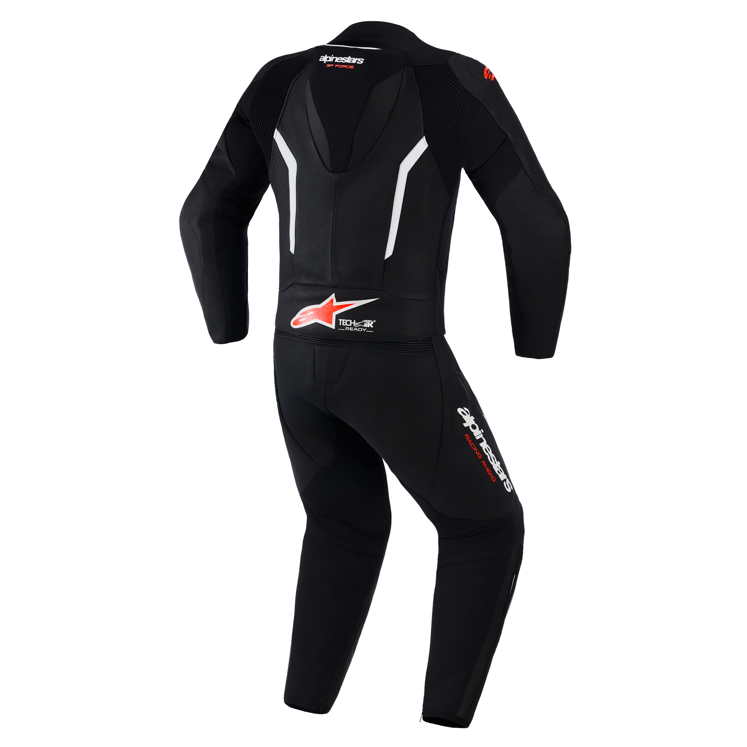 Alpinestars-GP Force V2 Lederkombi 2-tlg. schwarz/weiß/fluo rot 54-0001711999128308
