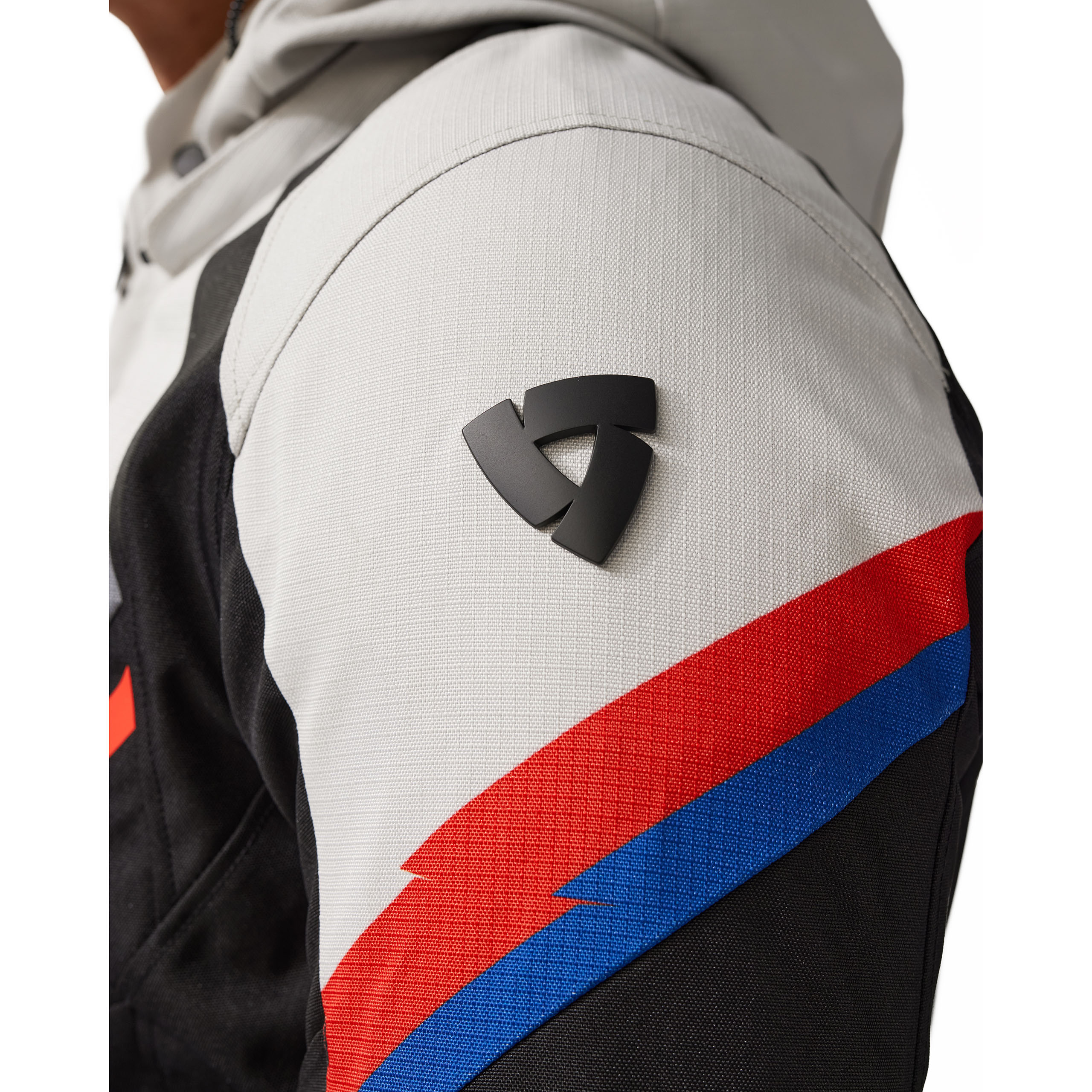 REV'IT!-Quantum 3 H2O Textiljacke schwarz/hellgrau XXL-0000789999081012