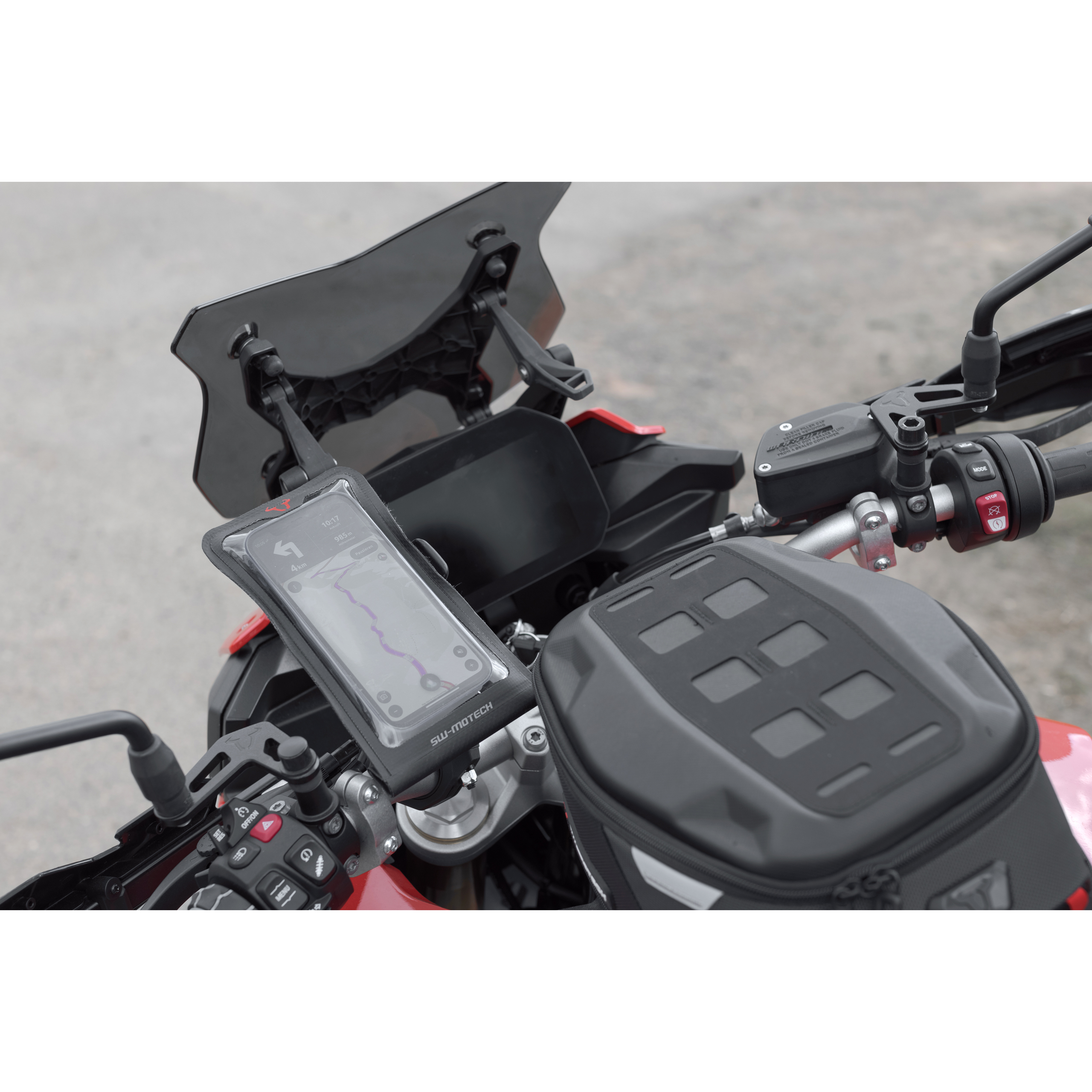 SW-MOTECH-Universal Montagekit mit T-Lock und Smartphone Drybag-5744171181005063