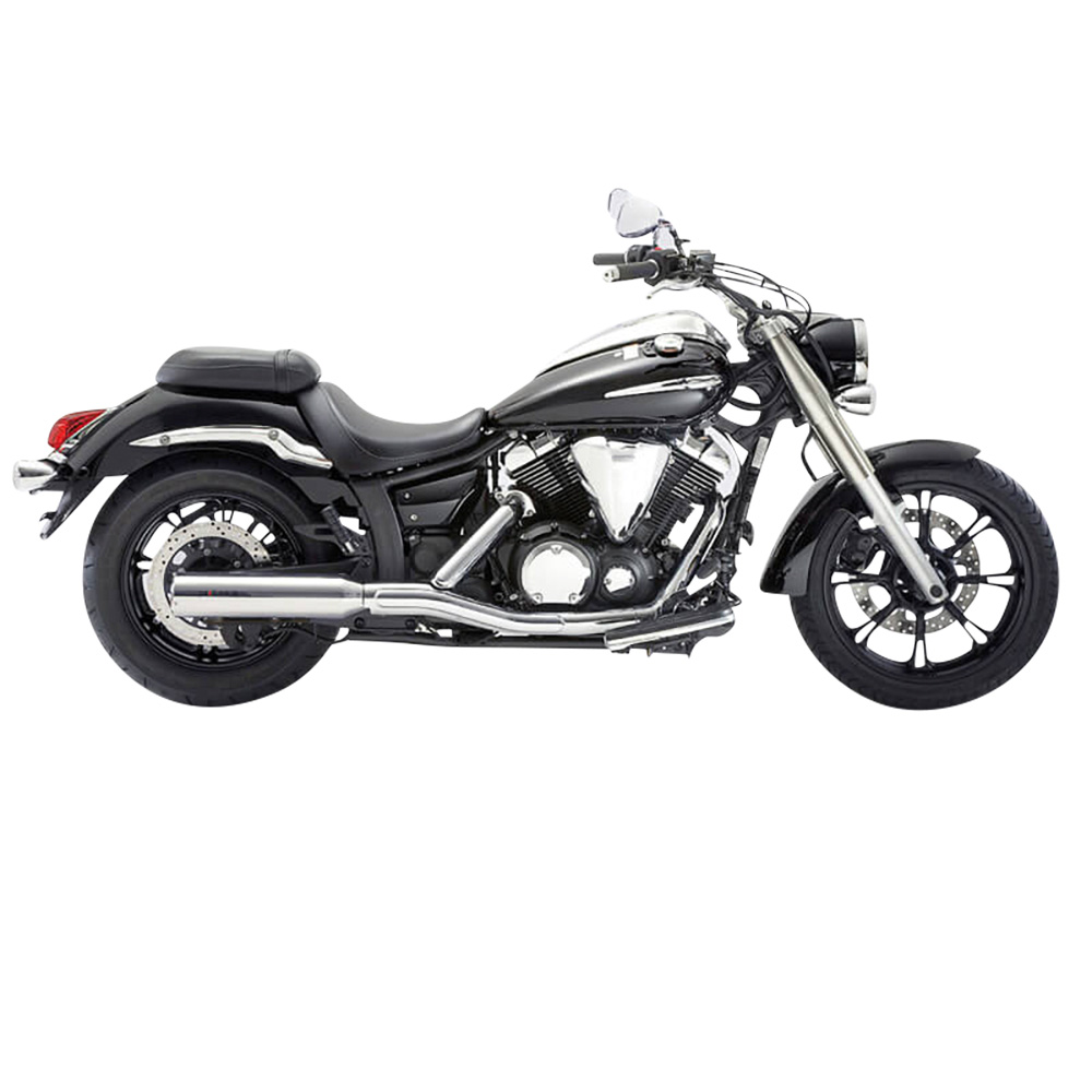 Miller Exhaust Auspuff slip-on kurz Standard poliert/poliert für Yamaha XVS - Motorradteile & Ersatzteile - Auspuff