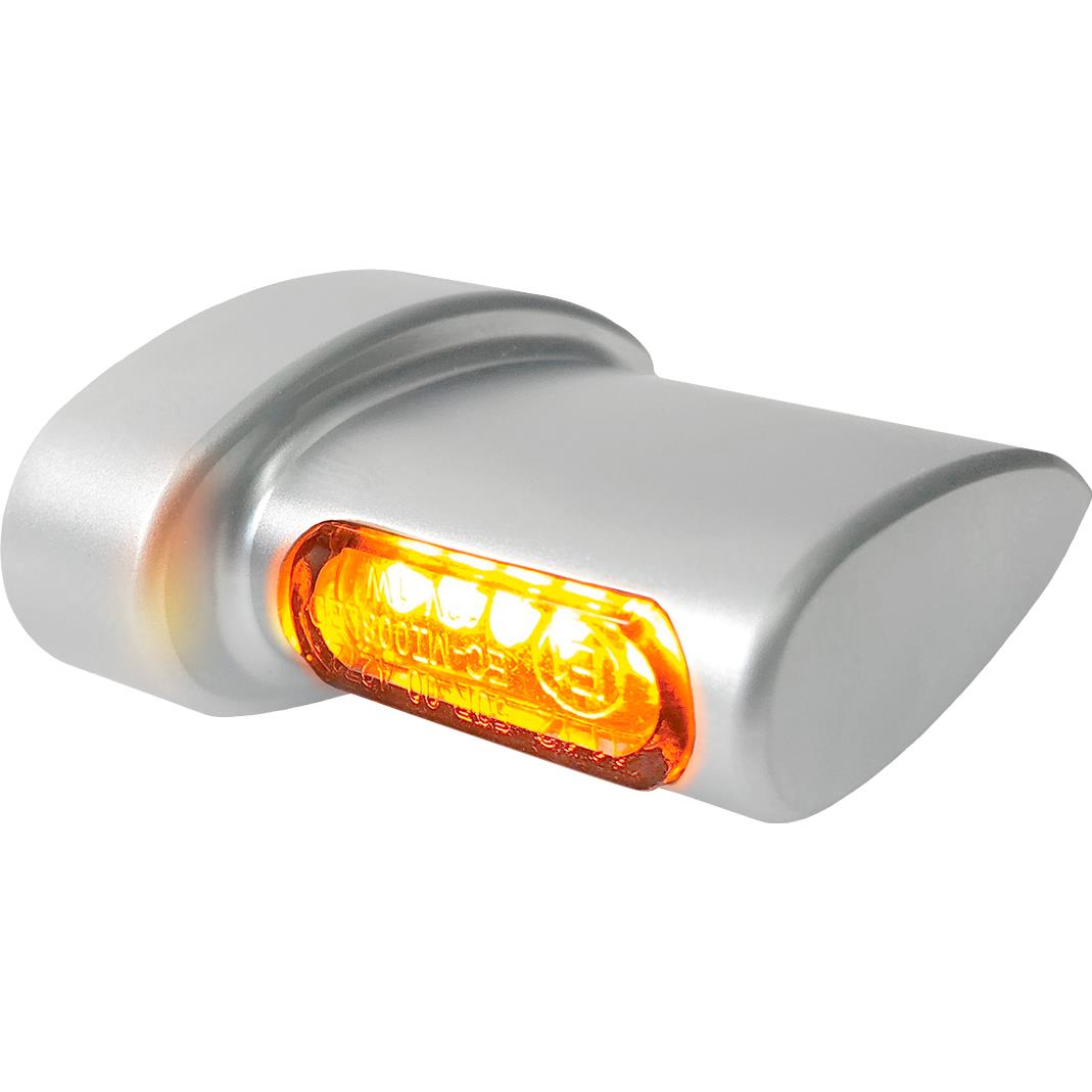 HeinzBikes LED Alu Blinkerpaar Winglets Micro HBWLM-SM chrom seidenmatt - Motorradteile & Ersatzteile - Beleuchtung